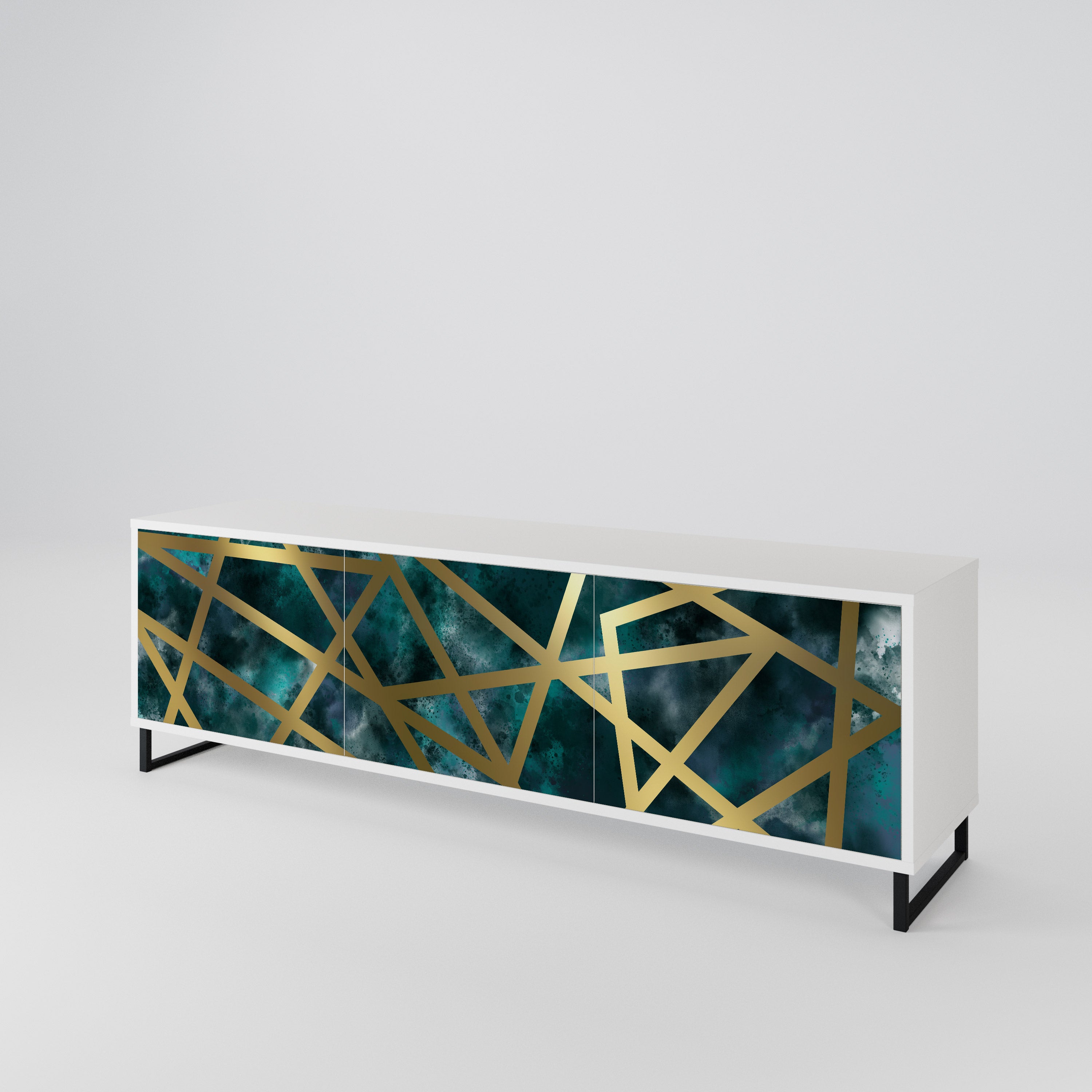 THE LABYRINTH OF GOLD 3-Door TV Cabinet