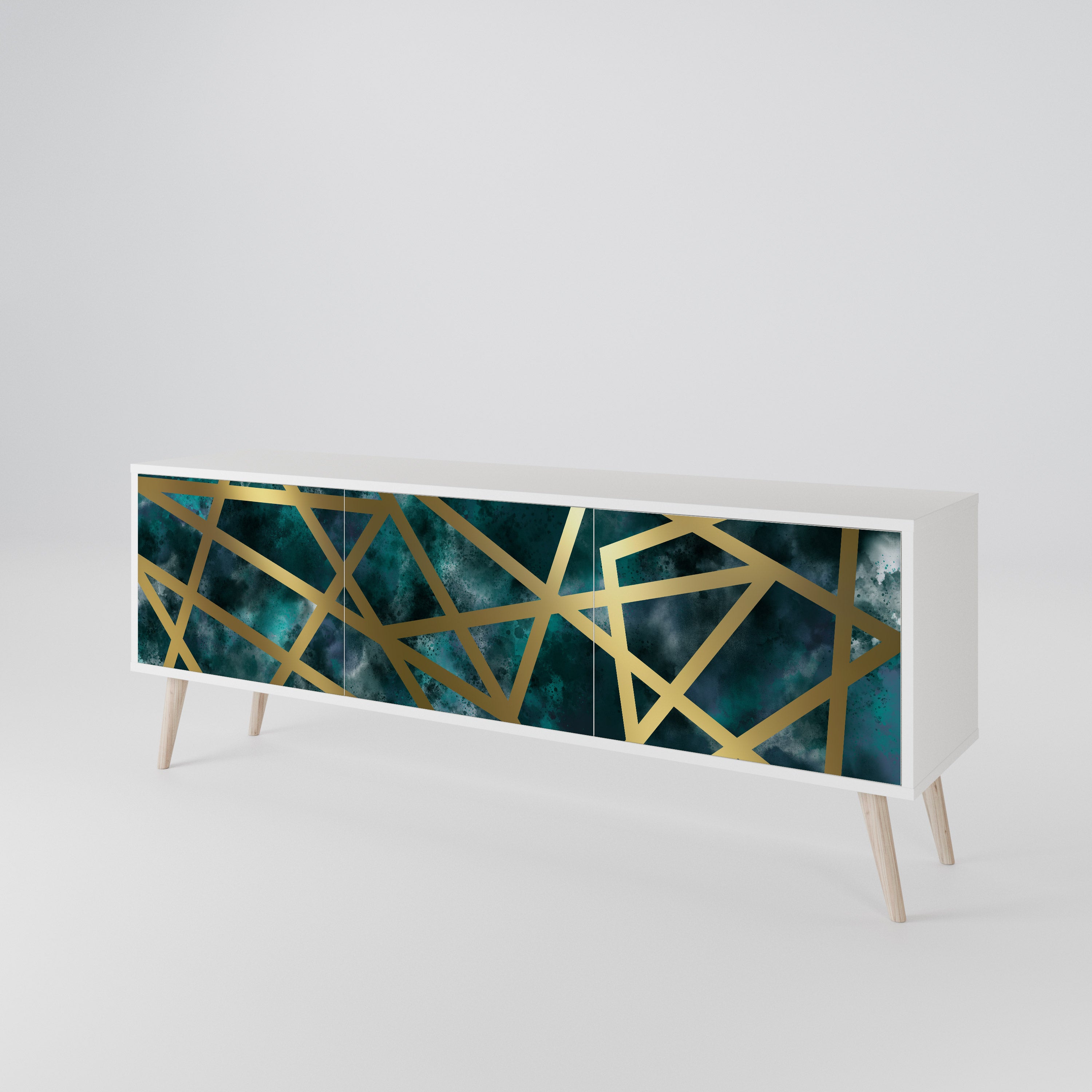 THE LABYRINTH OF GOLD 3-Door TV Cabinet