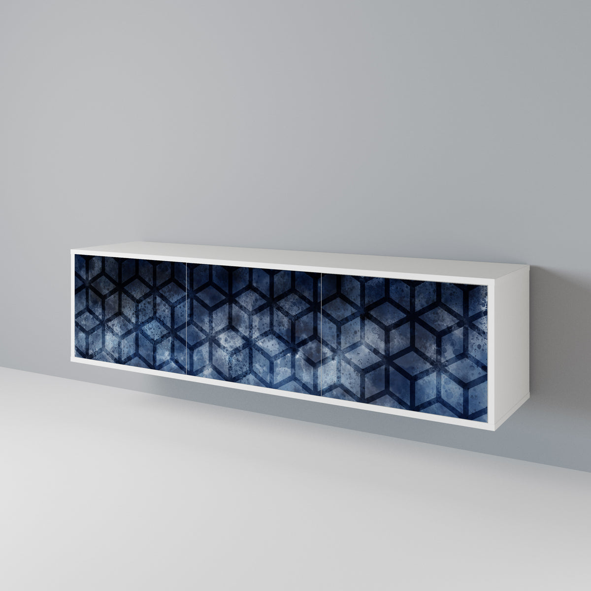 CUBIC MIST 3-Door TV Cabinet