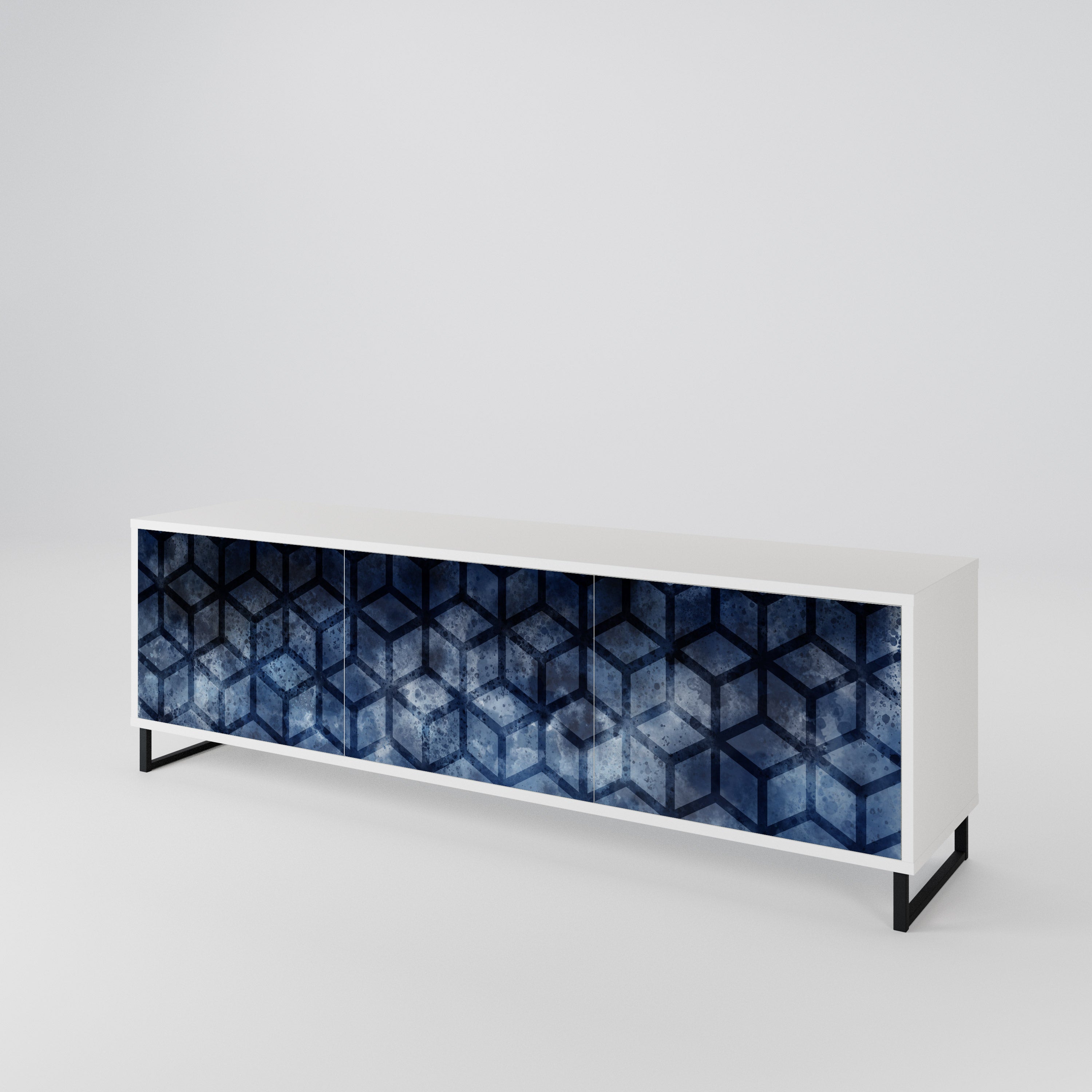 CUBIC MIST 3-Door TV Cabinet
