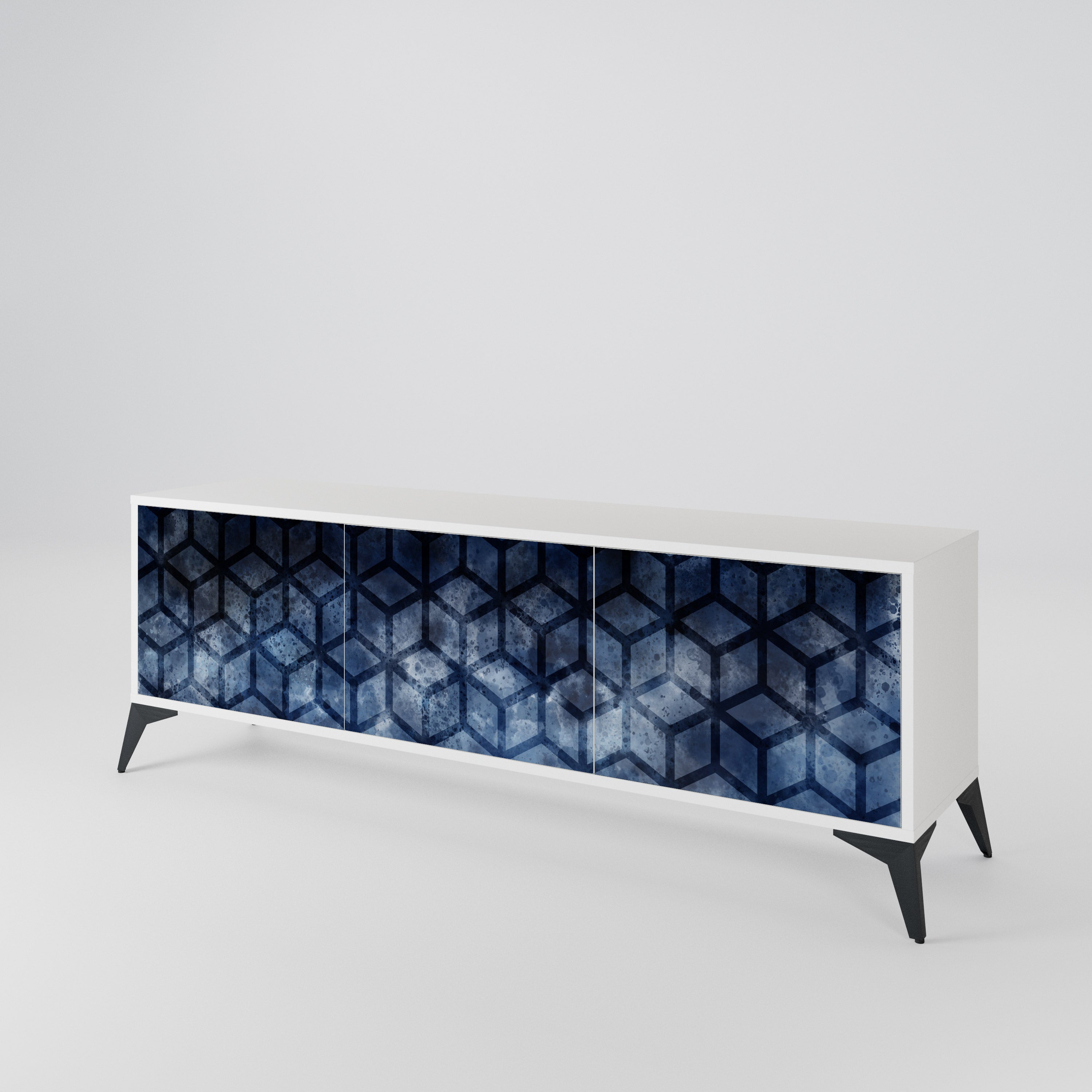 CUBIC MIST 3-Door TV Cabinet