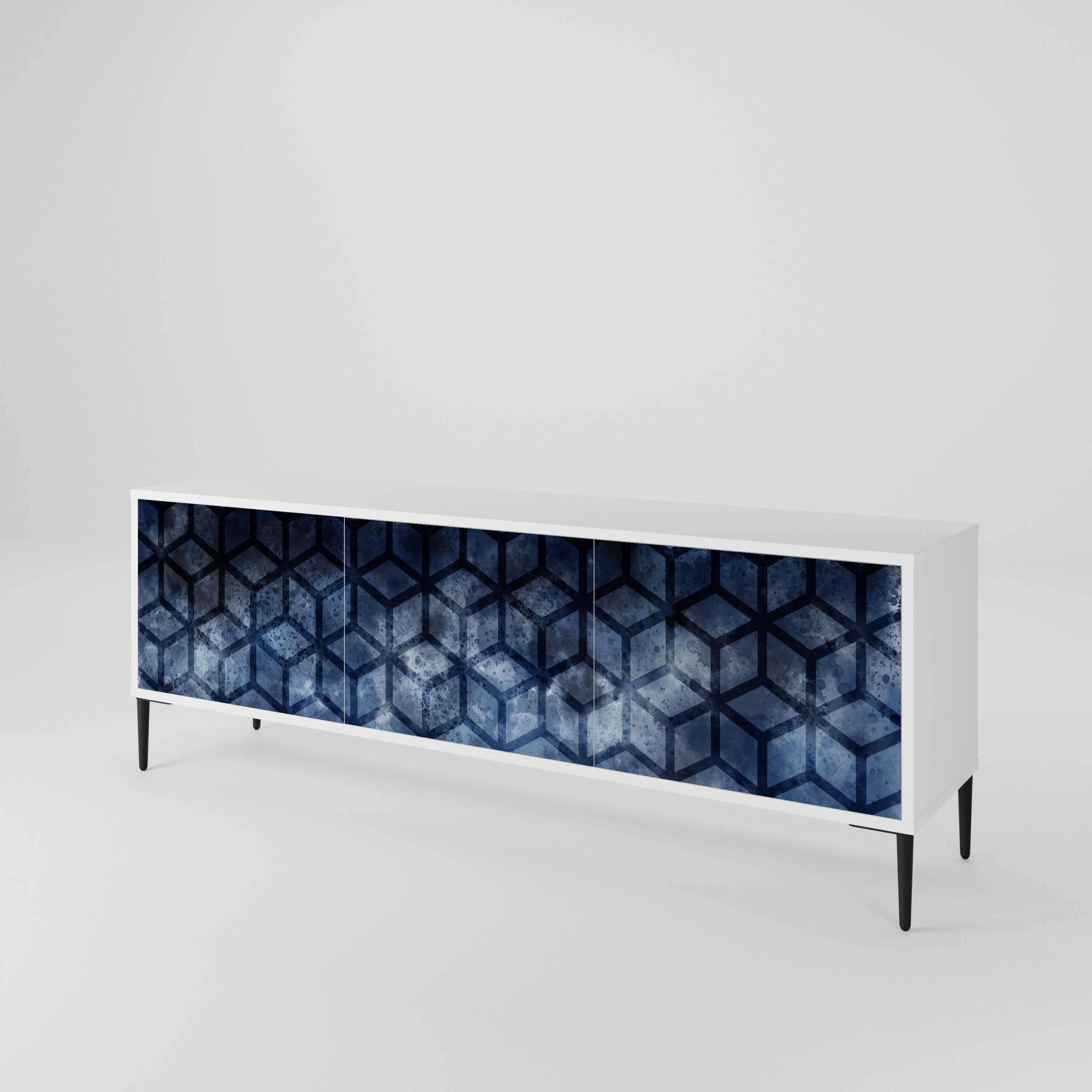 CUBIC MIST 3-Door TV Cabinet