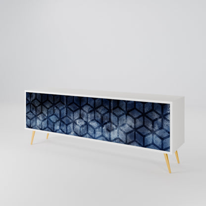 CUBIC MIST 3-Door TV Cabinet