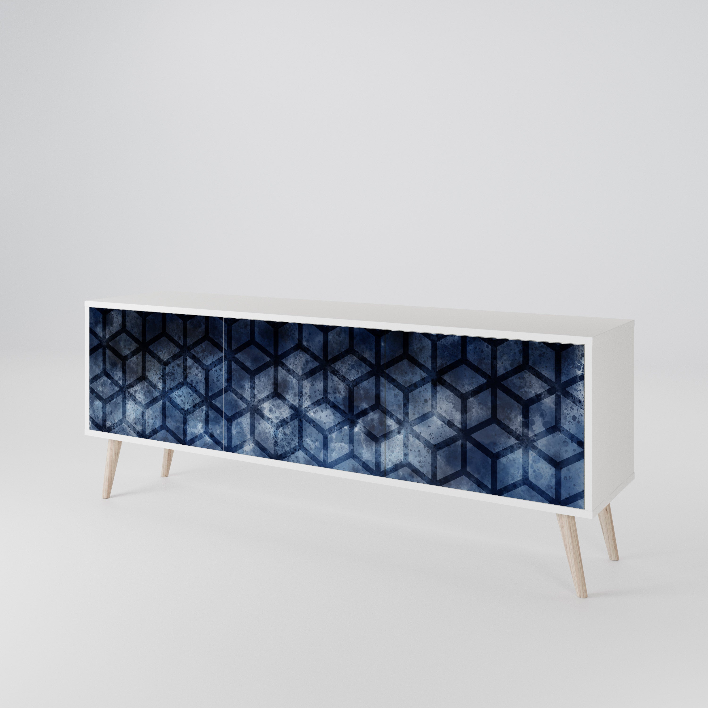 CUBIC MIST 3-Door TV Cabinet