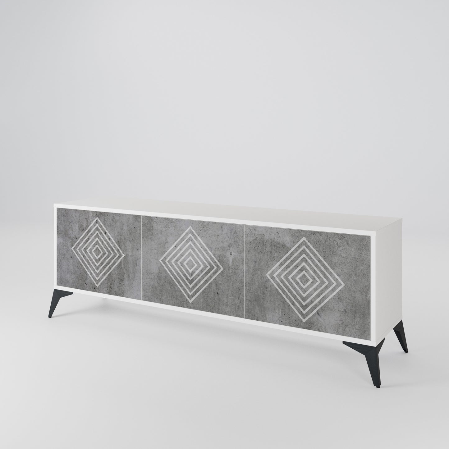 POLYGONAL ARTISTRY Móvel de TV de 3 Portas