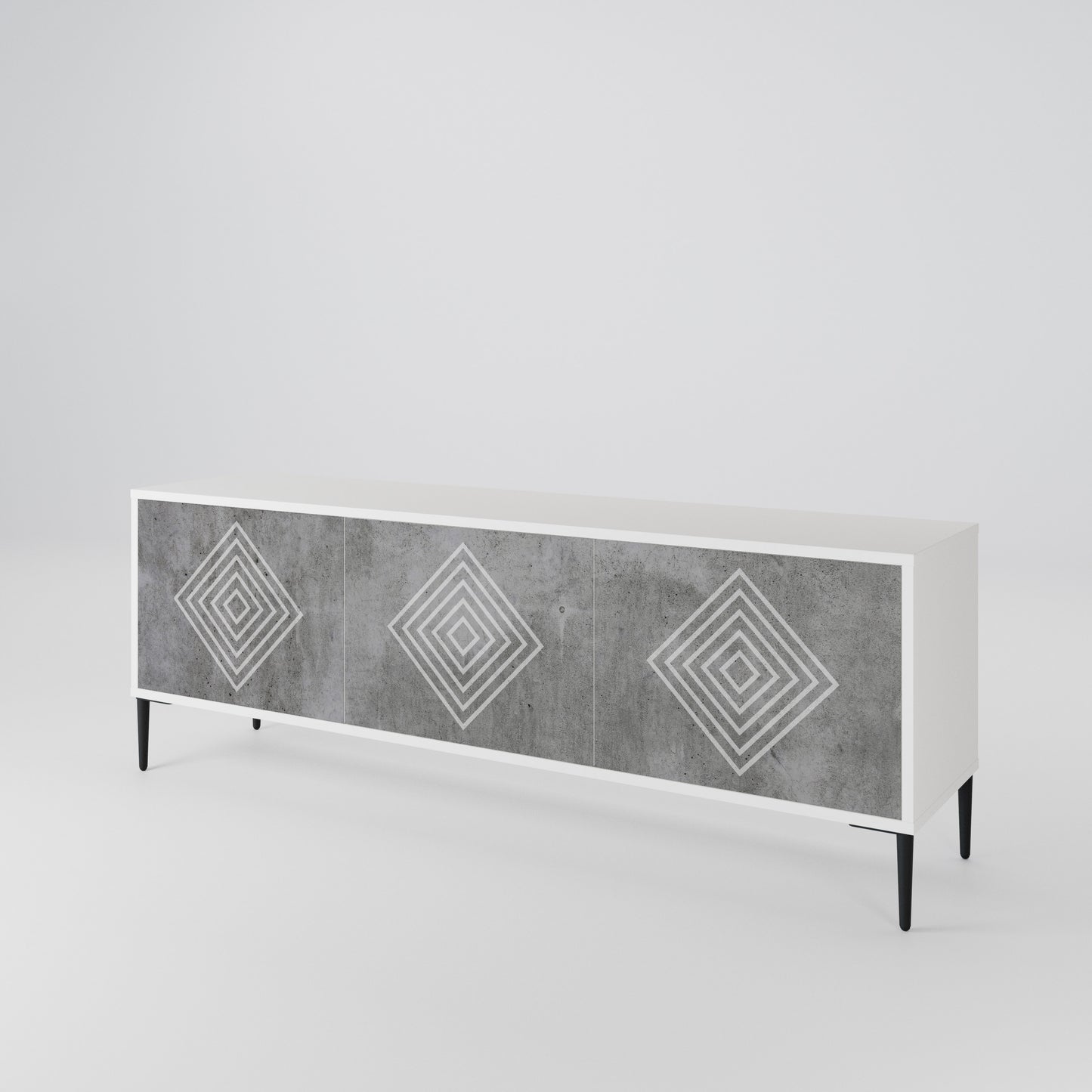 POLYGONAL ARTISTRY Móvel de TV de 3 Portas