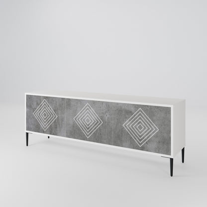 POLYGONAL ARTISTRY Móvel de TV de 3 Portas