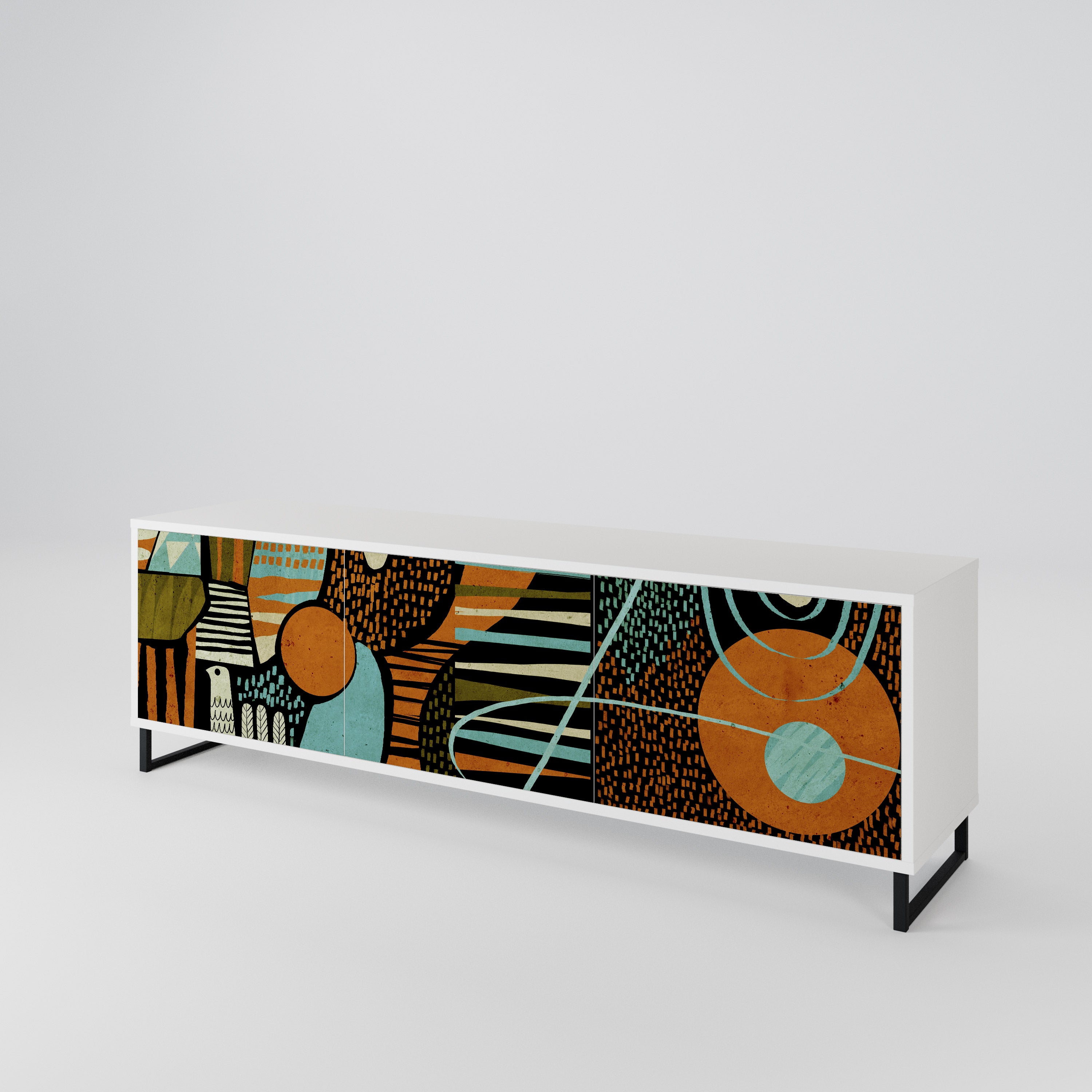 GEODE GLIMMER 3-Door TV Cabinet
