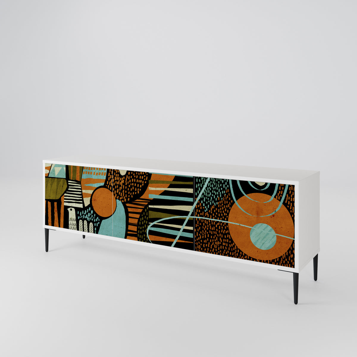 GEODE GLIMMER Móvel de TV de 3 Portas