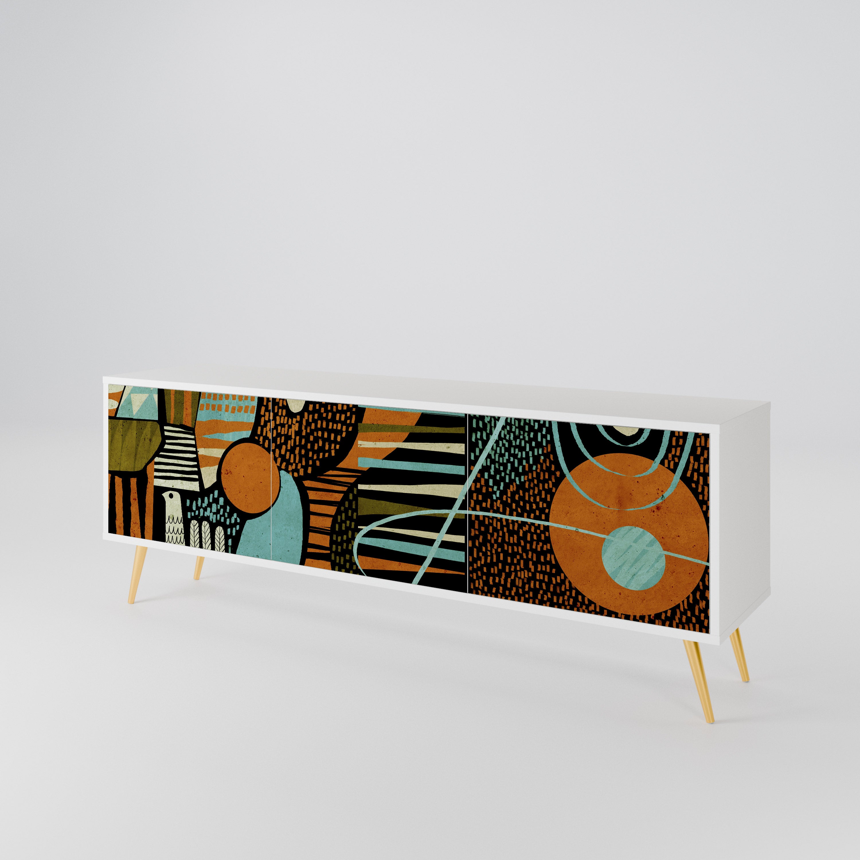 GEODE GLIMMER 3-Door TV Cabinet