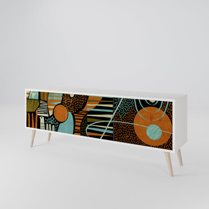 GEODE GLIMMER Móvel de TV de 3 Portas