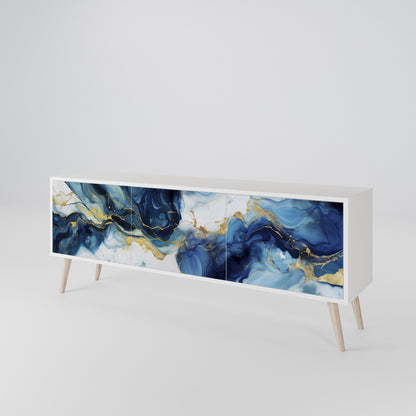 INKY MARBLE Móvel de TV de 3 Portas