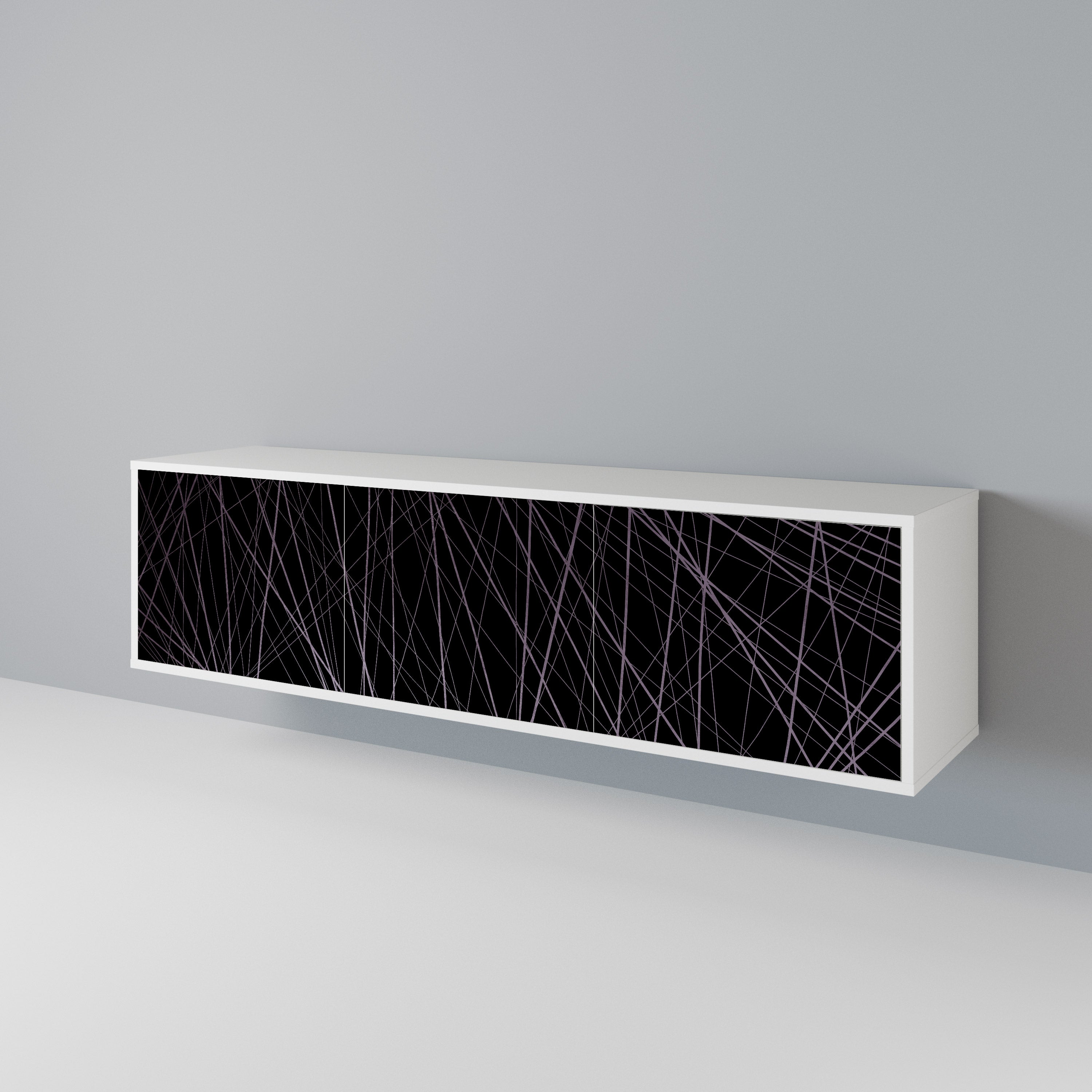 SHIMMER SPIDERGRAM 3-Door TV Cabinet