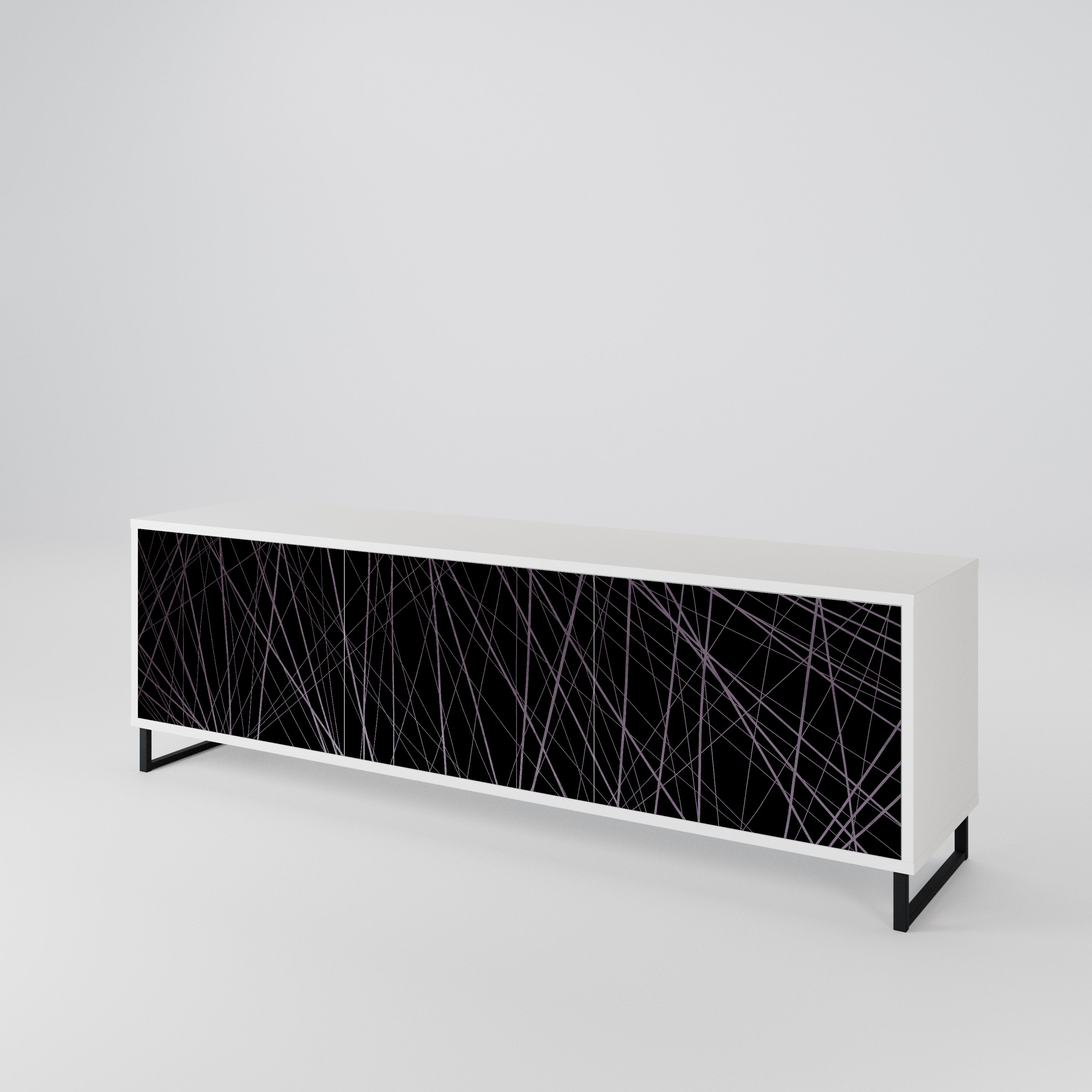 SHIMMER SPIDERGRAM 3-Door TV Cabinet