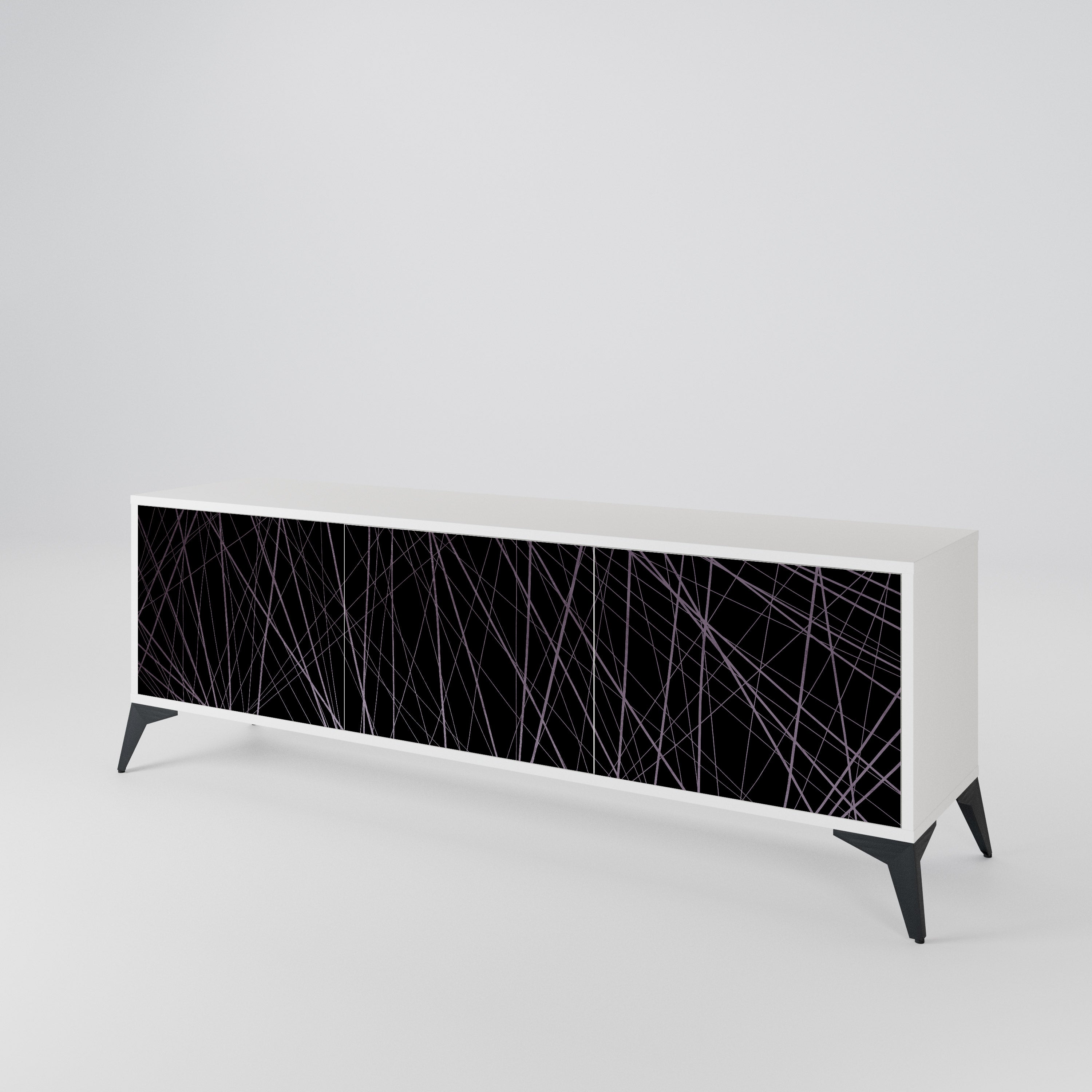 SHIMMER SPIDERGRAM 3-Door TV Cabinet
