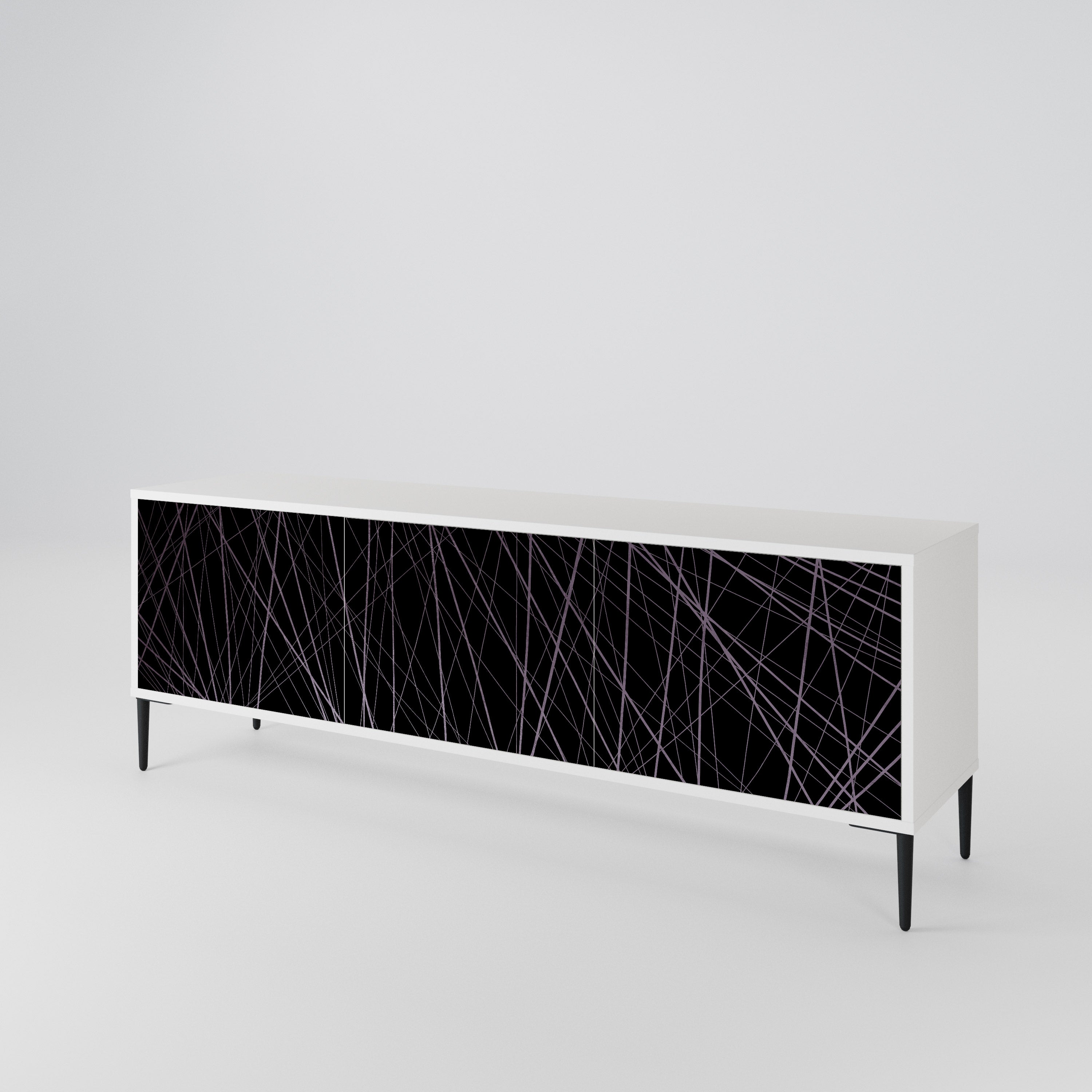 SHIMMER SPIDERGRAM 3-Door TV Cabinet
