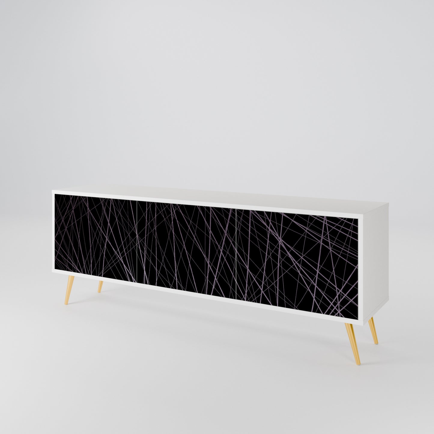 SHIMMER SPIDERGRAM 3-Door TV Cabinet