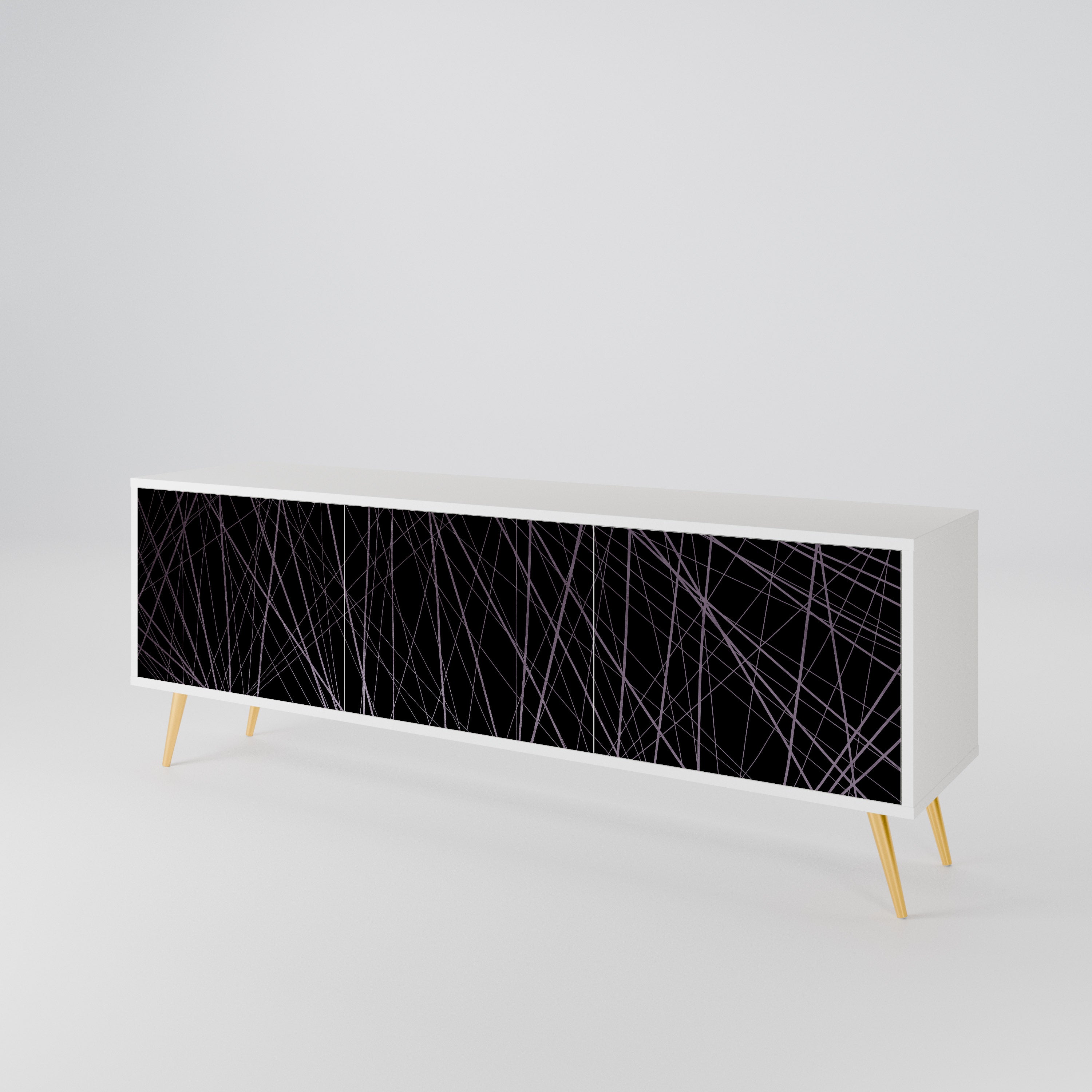 SHIMMER SPIDERGRAM 3-Door TV Cabinet