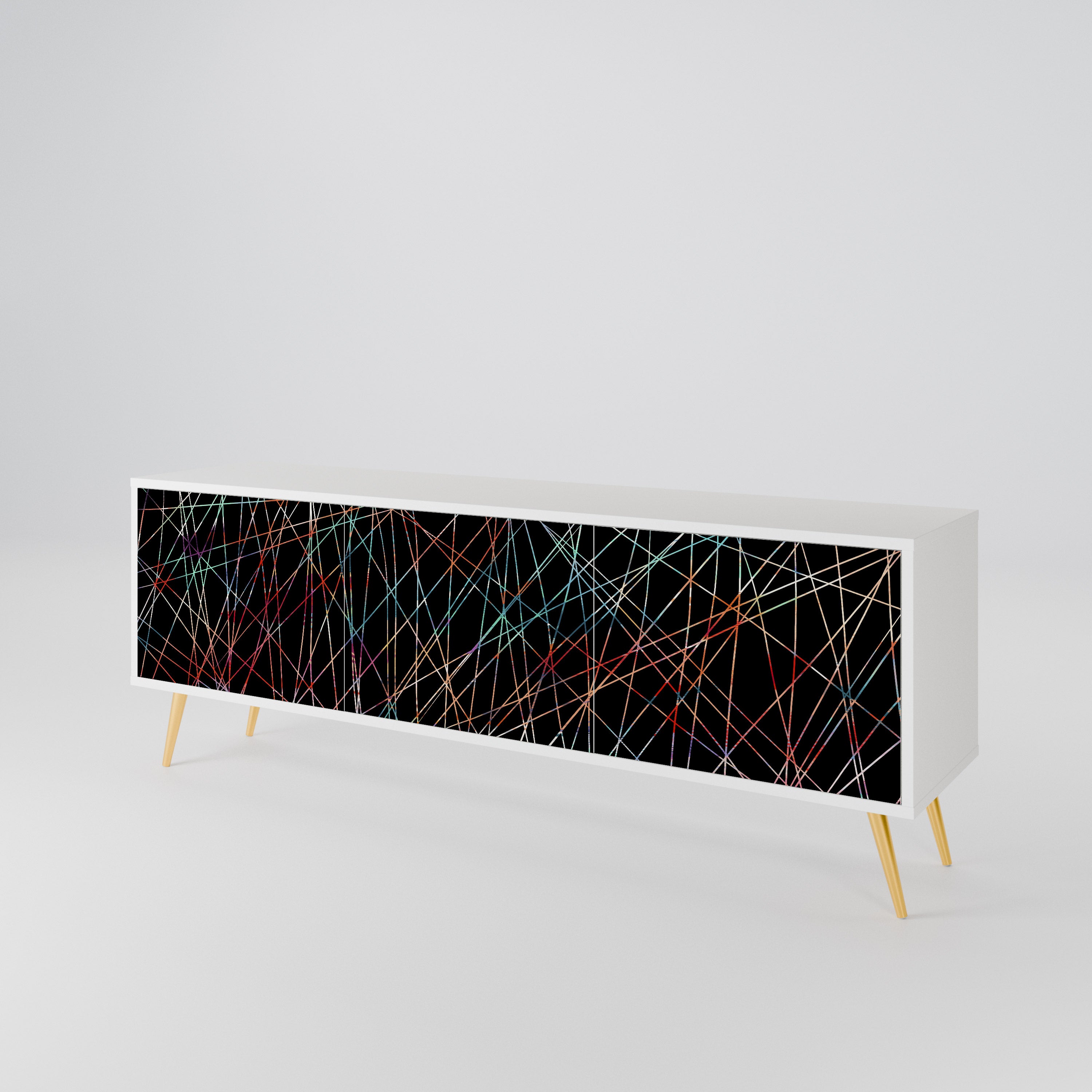 LUMINOUS SNARE 3-Door TV Cabinet