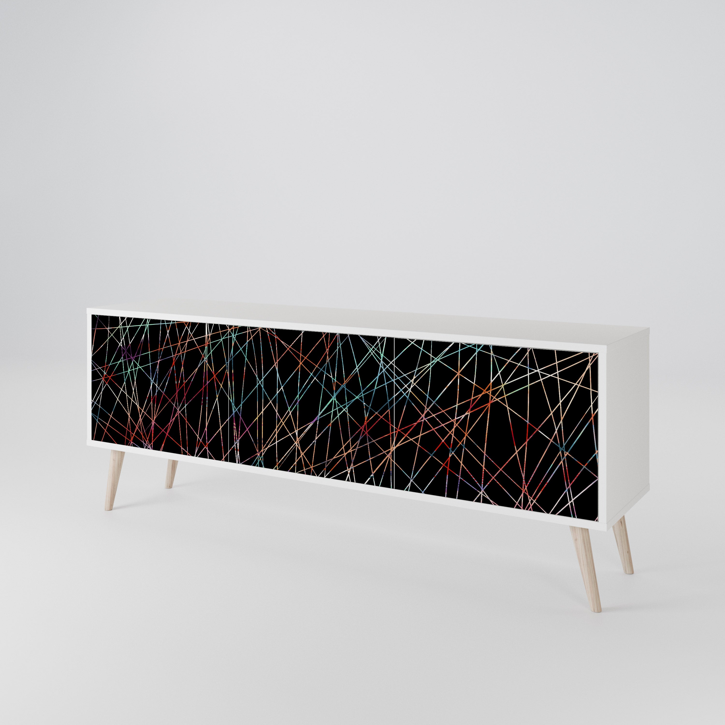 LUMINOUS SNARE 3-Door TV Cabinet
