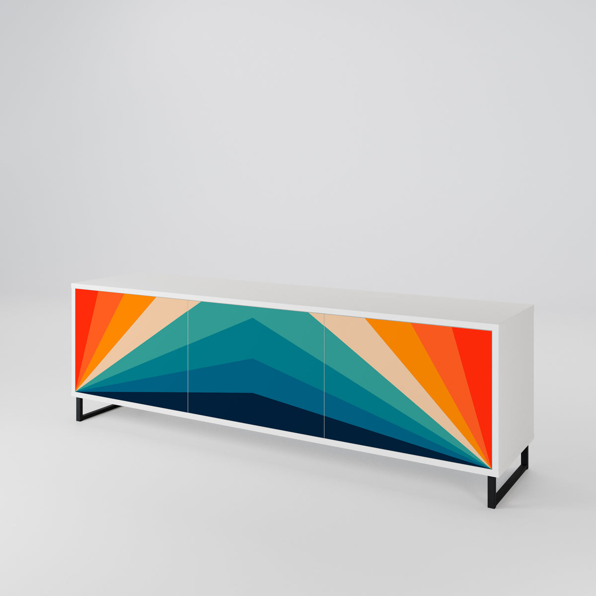 PRISM CONCUSSION Móvel de TV de 3 Portas