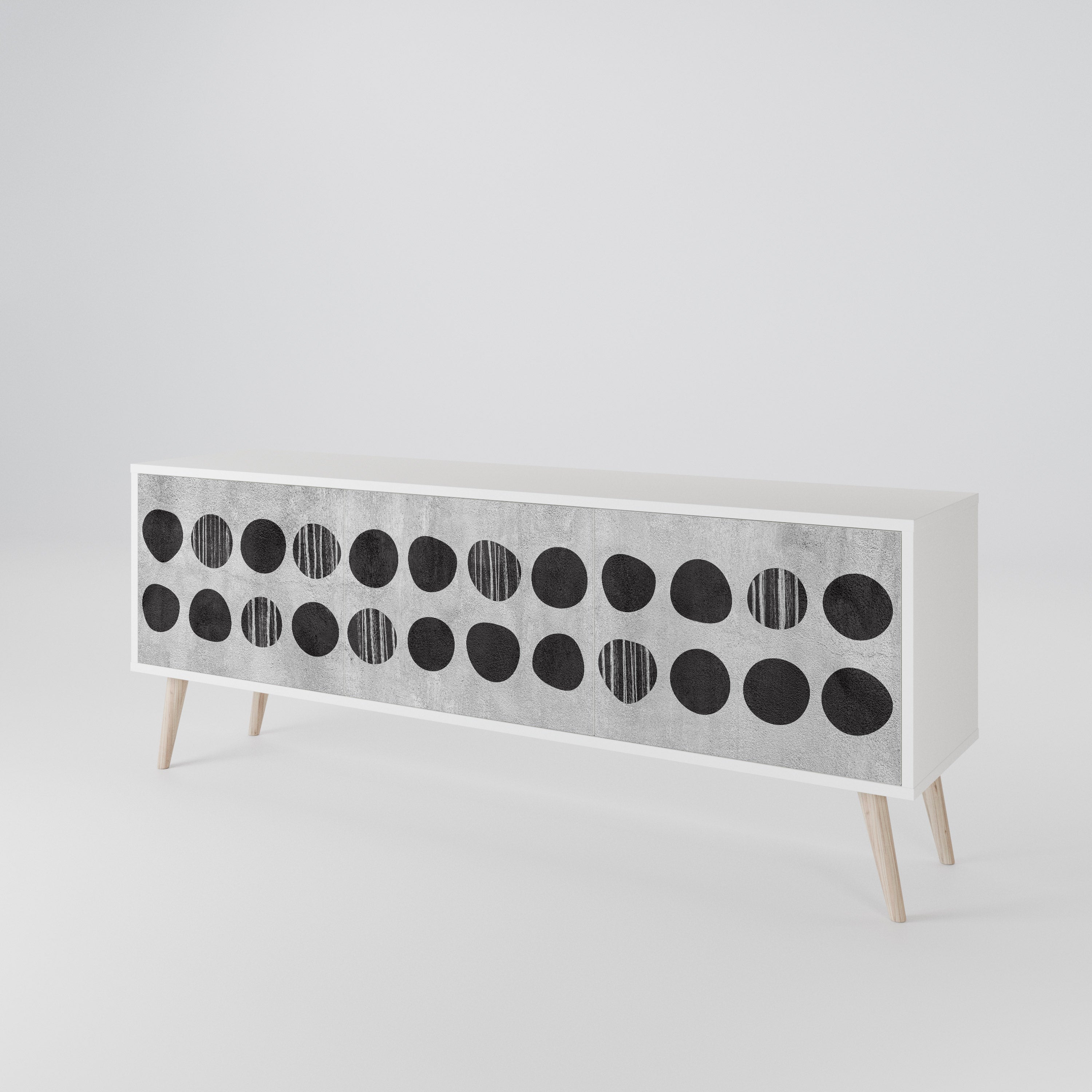 GHOSTLY GRADIENTS 3-Door TV Cabinet