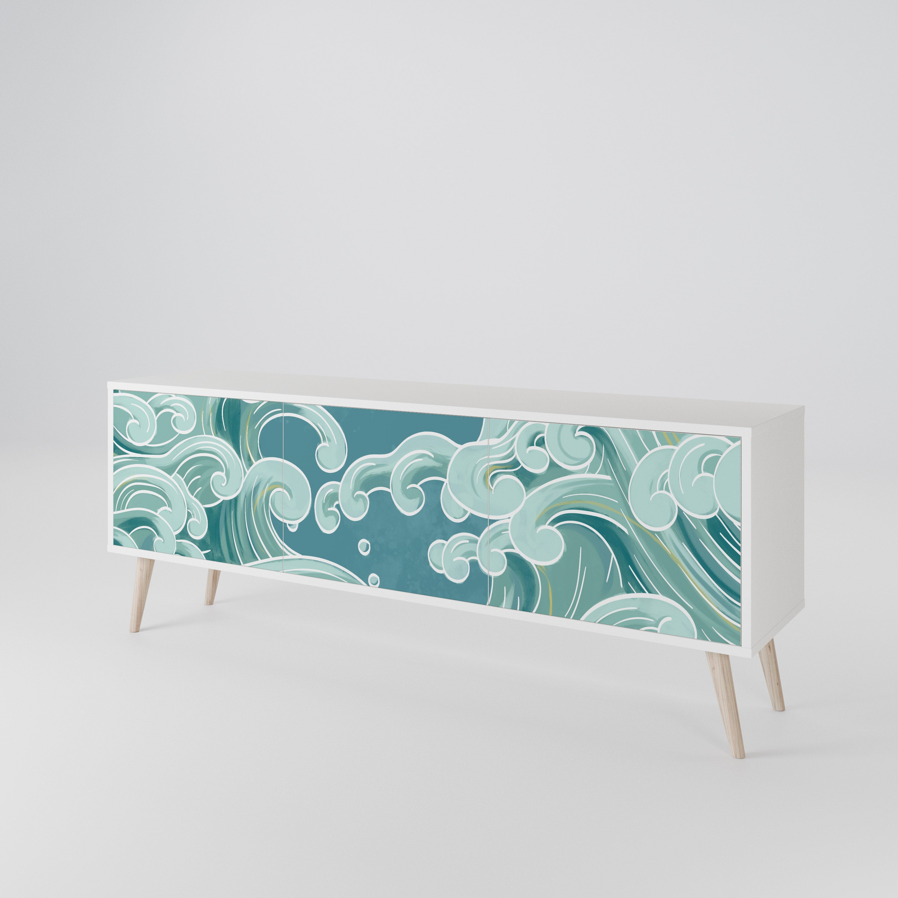 ASIAN SWAY 3-Door TV Cabinet