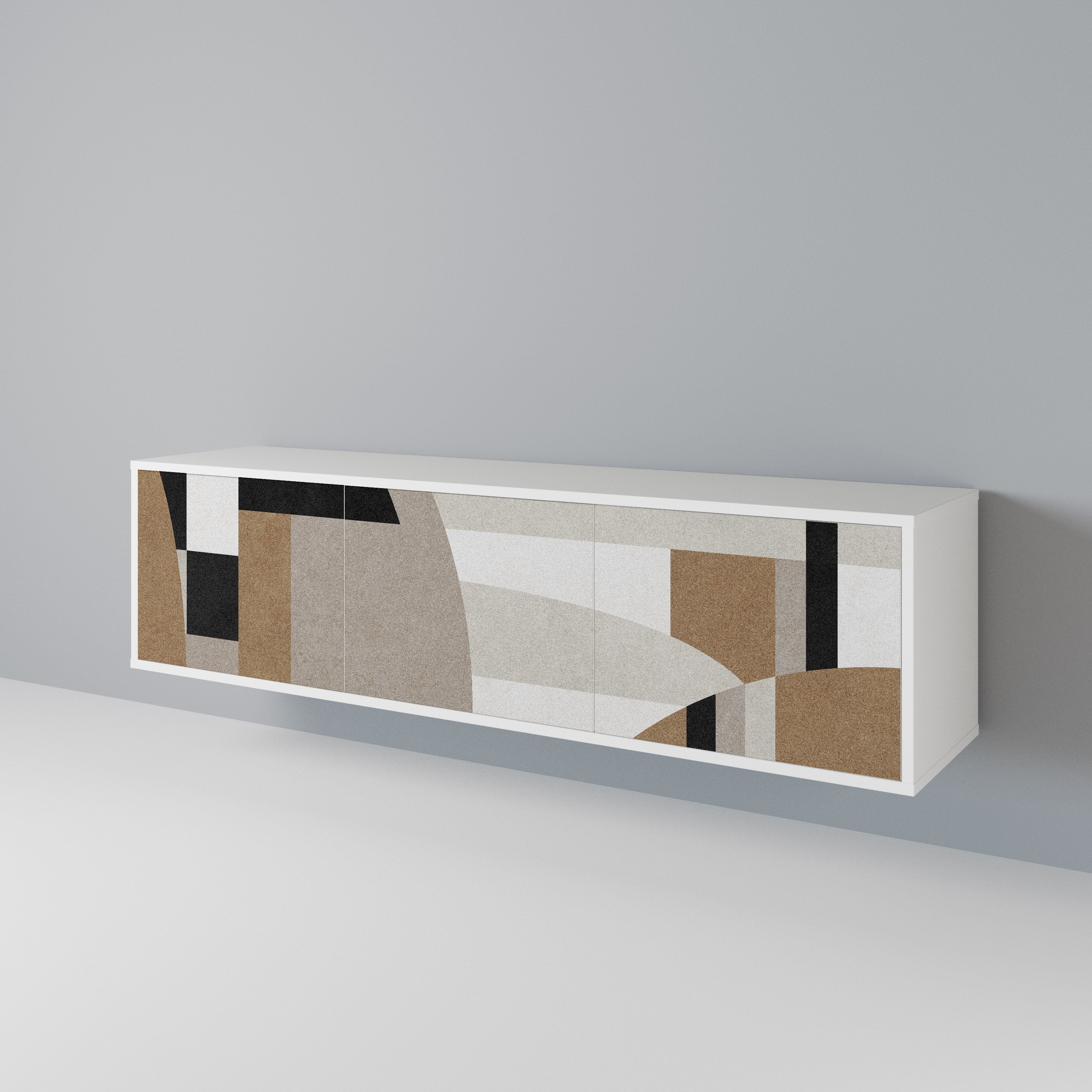 DELICATE MEMENTO 3-Door TV Cabinet