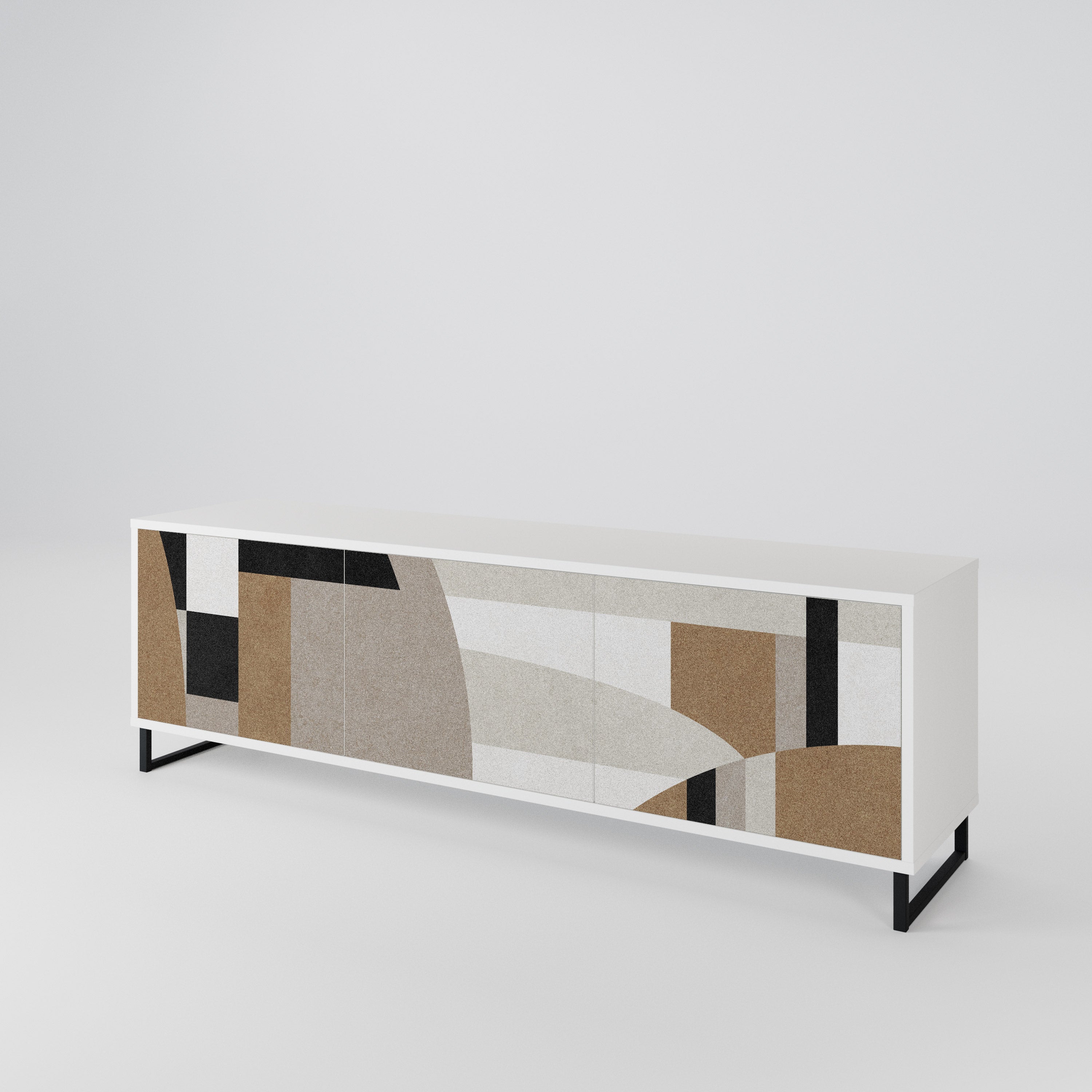 DELICATE MEMENTO 3-Door TV Cabinet