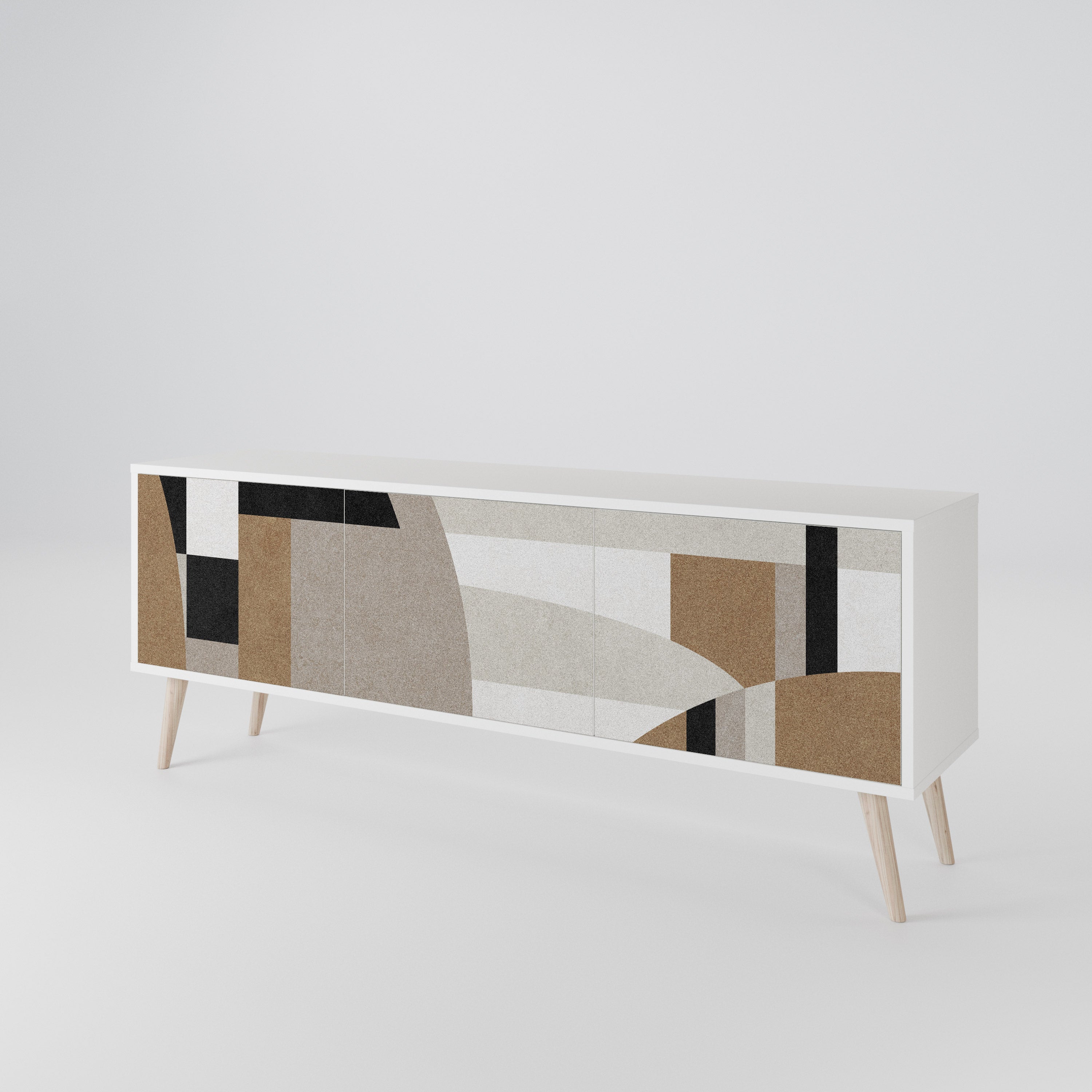 DELICATE MEMENTO 3-Door TV Cabinet