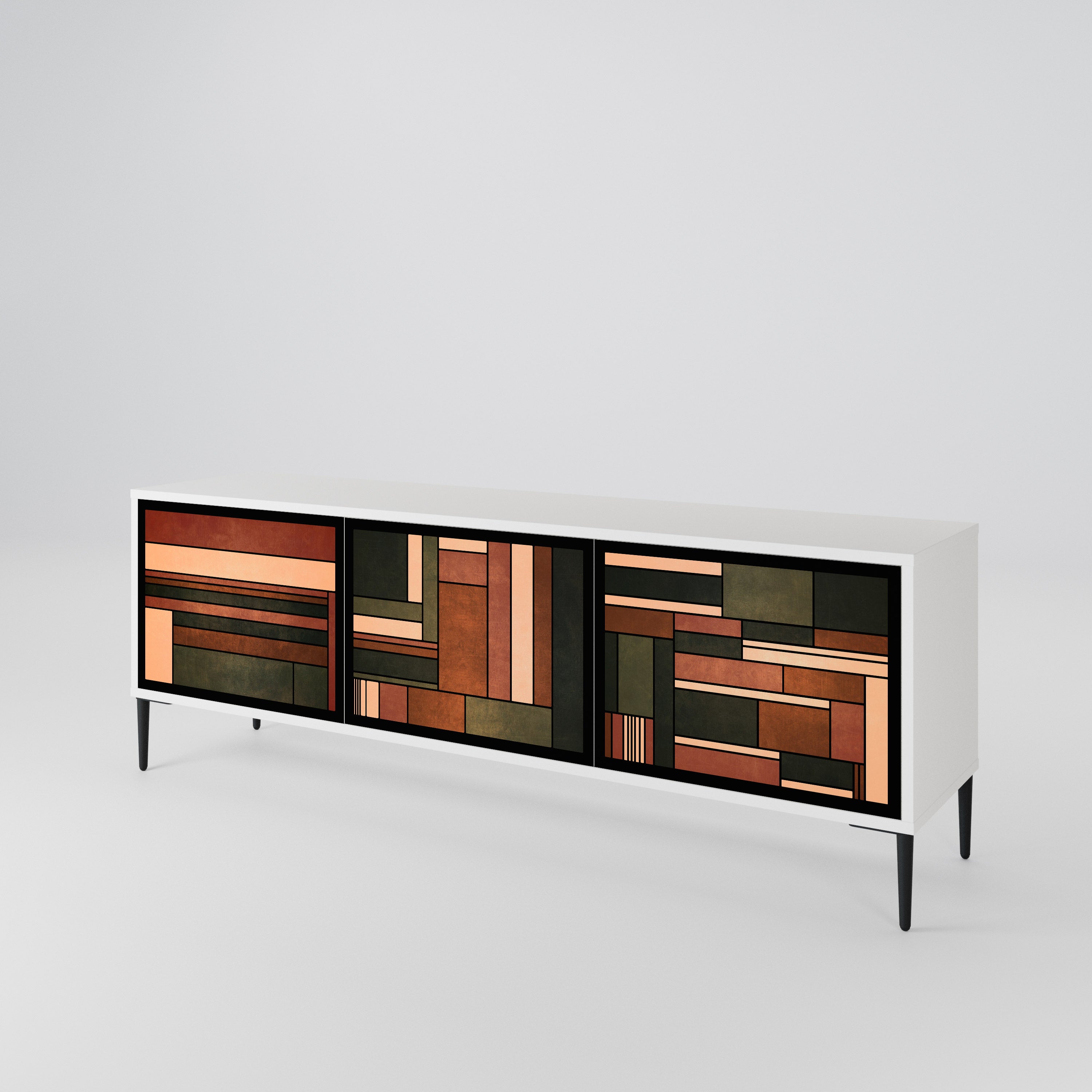 FIGURES OF NATURE 3-Door TV Cabinet