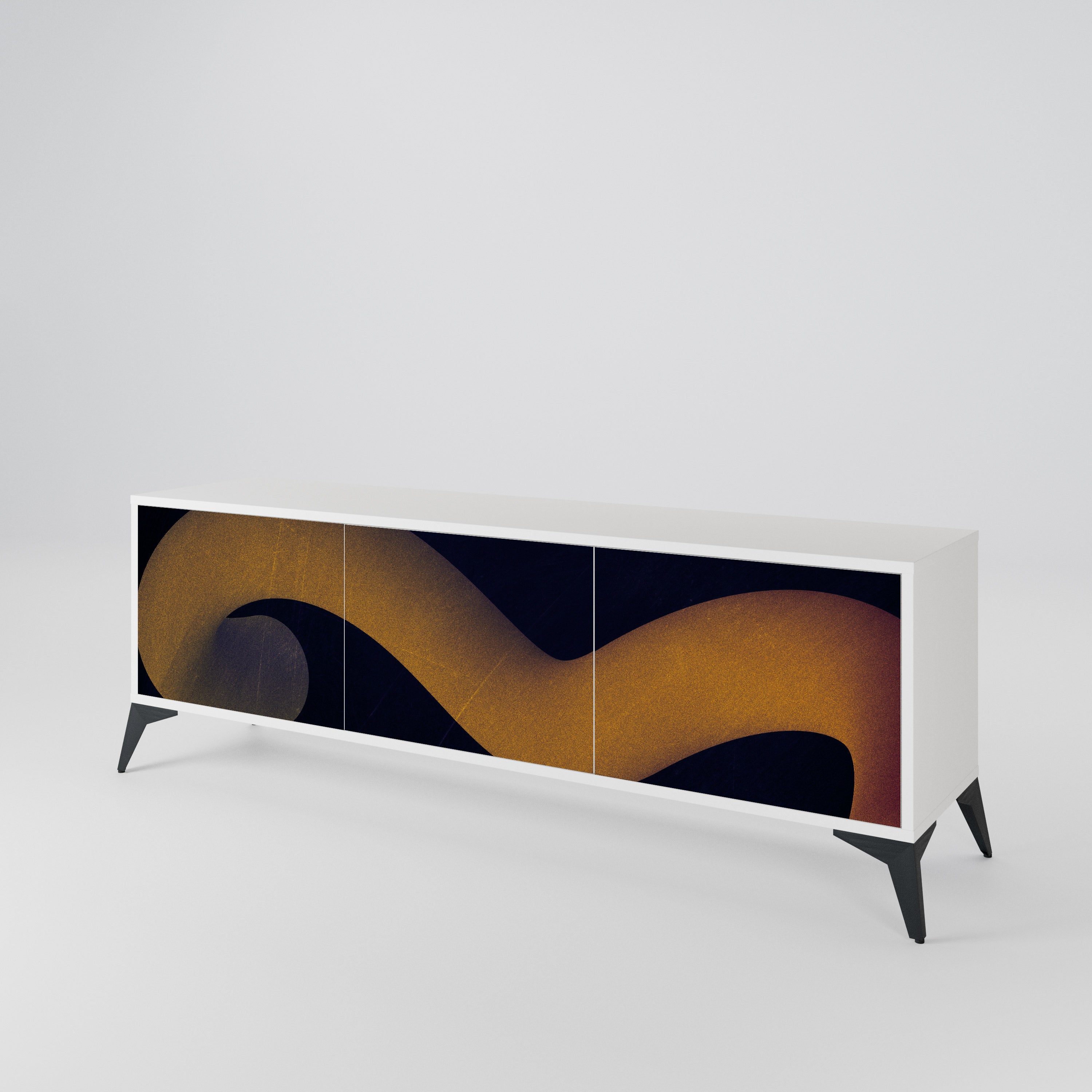 HOLLOW TIME 3-Door TV Cabinet
