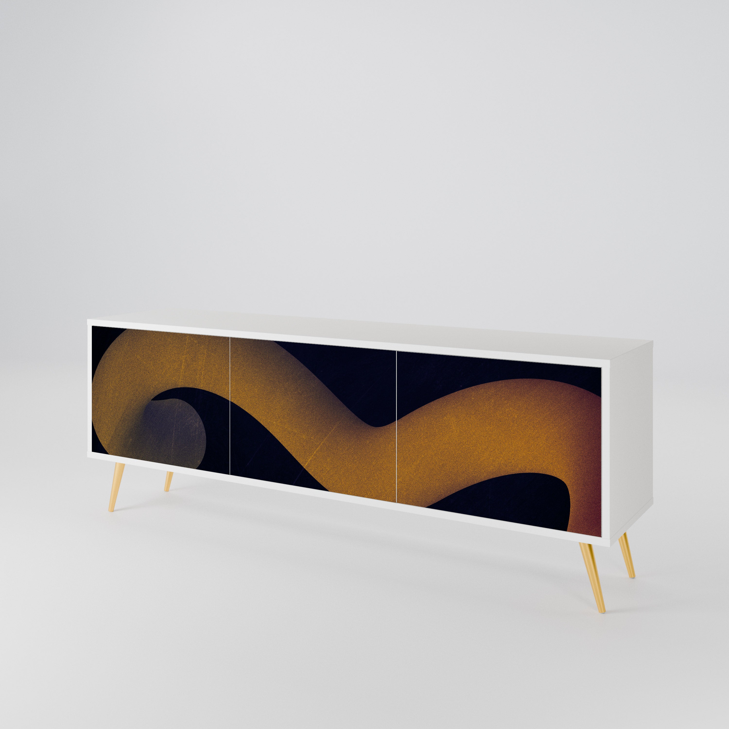 HOLLOW TIME 3-Door TV Cabinet