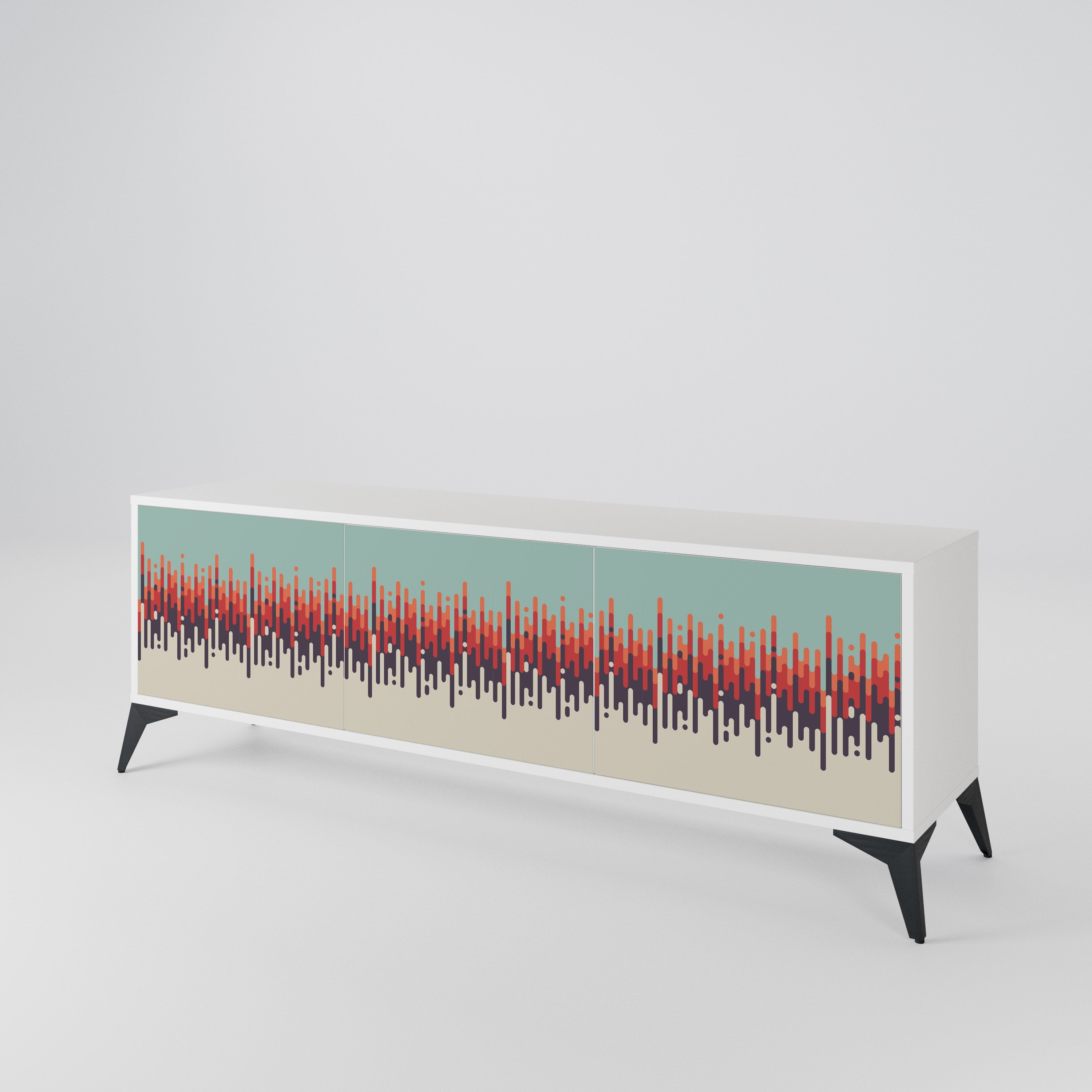 CHROMA CONTOURS 3-Door TV Cabinet