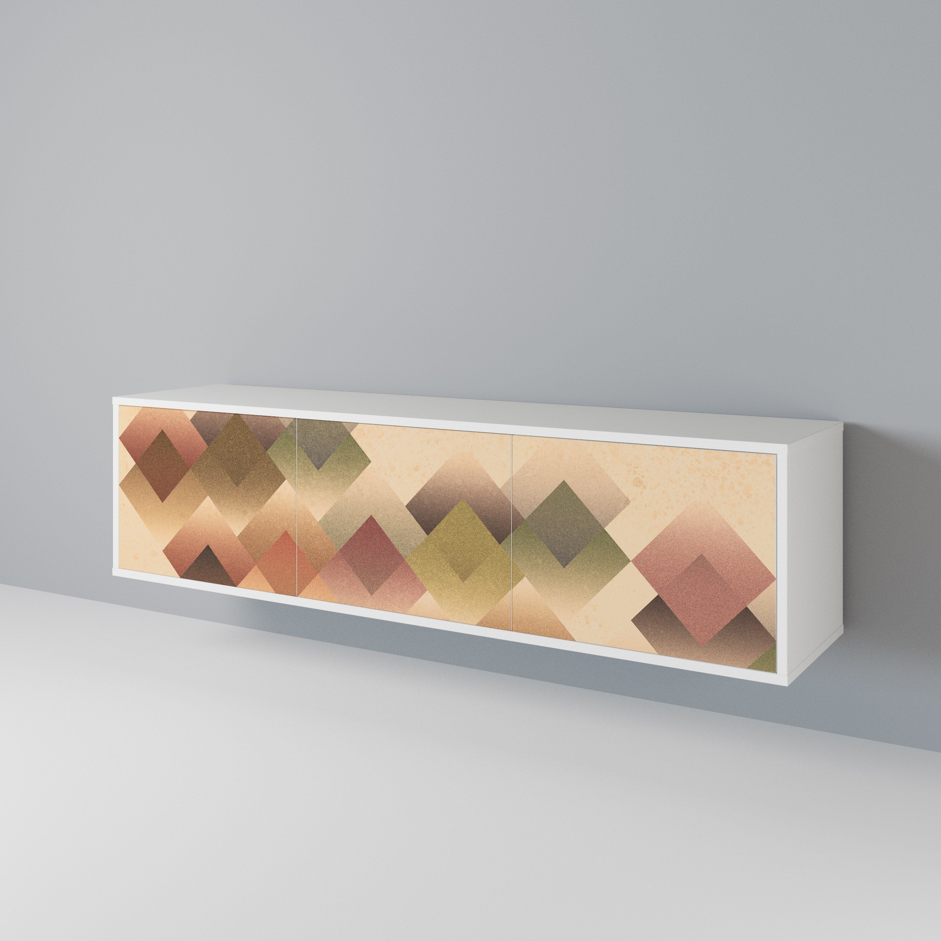 GEOMETRIC FUSION Móvel de TV de 3 Portas