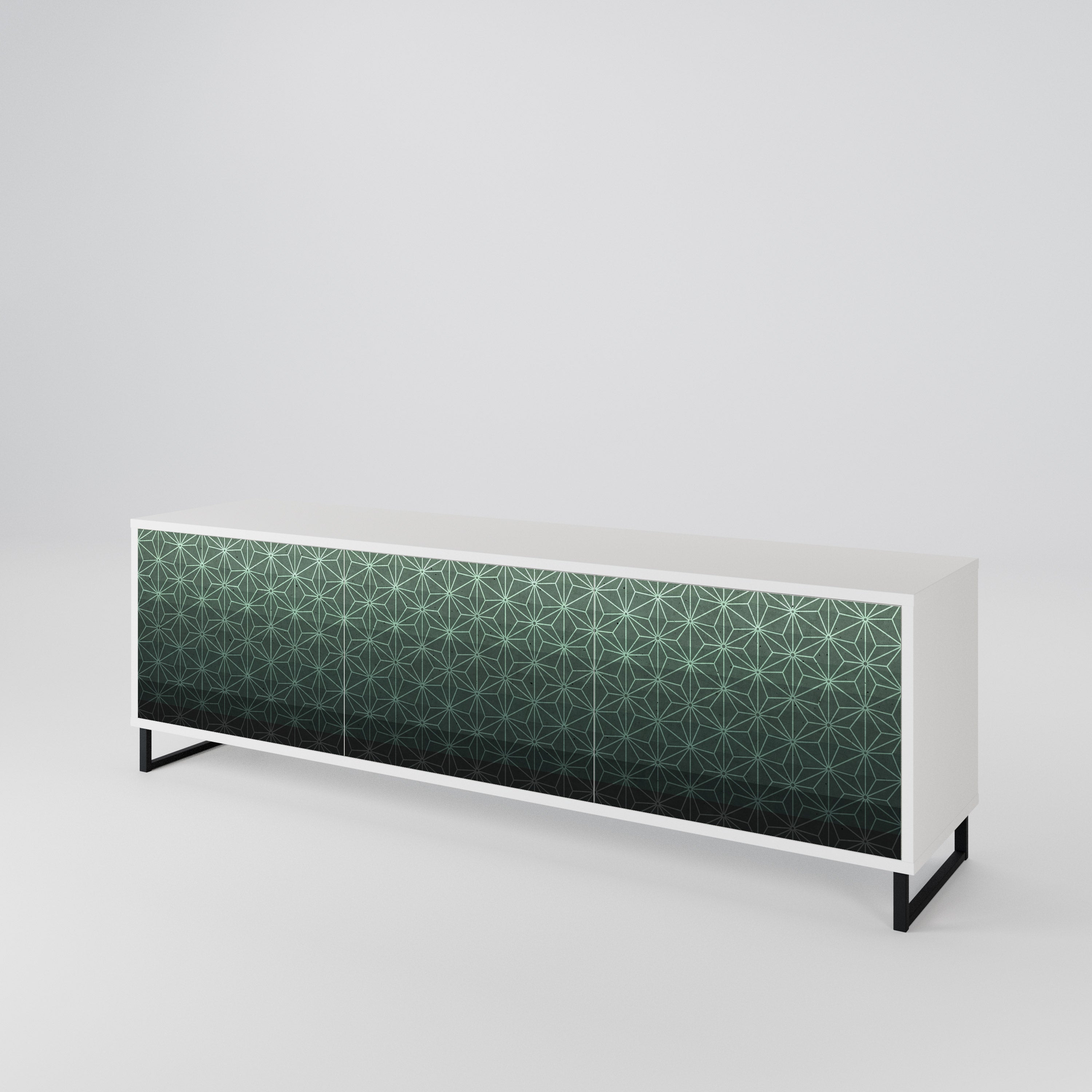 ORNAMENTAL GLIMMER Móvel de TV de 3 Portas