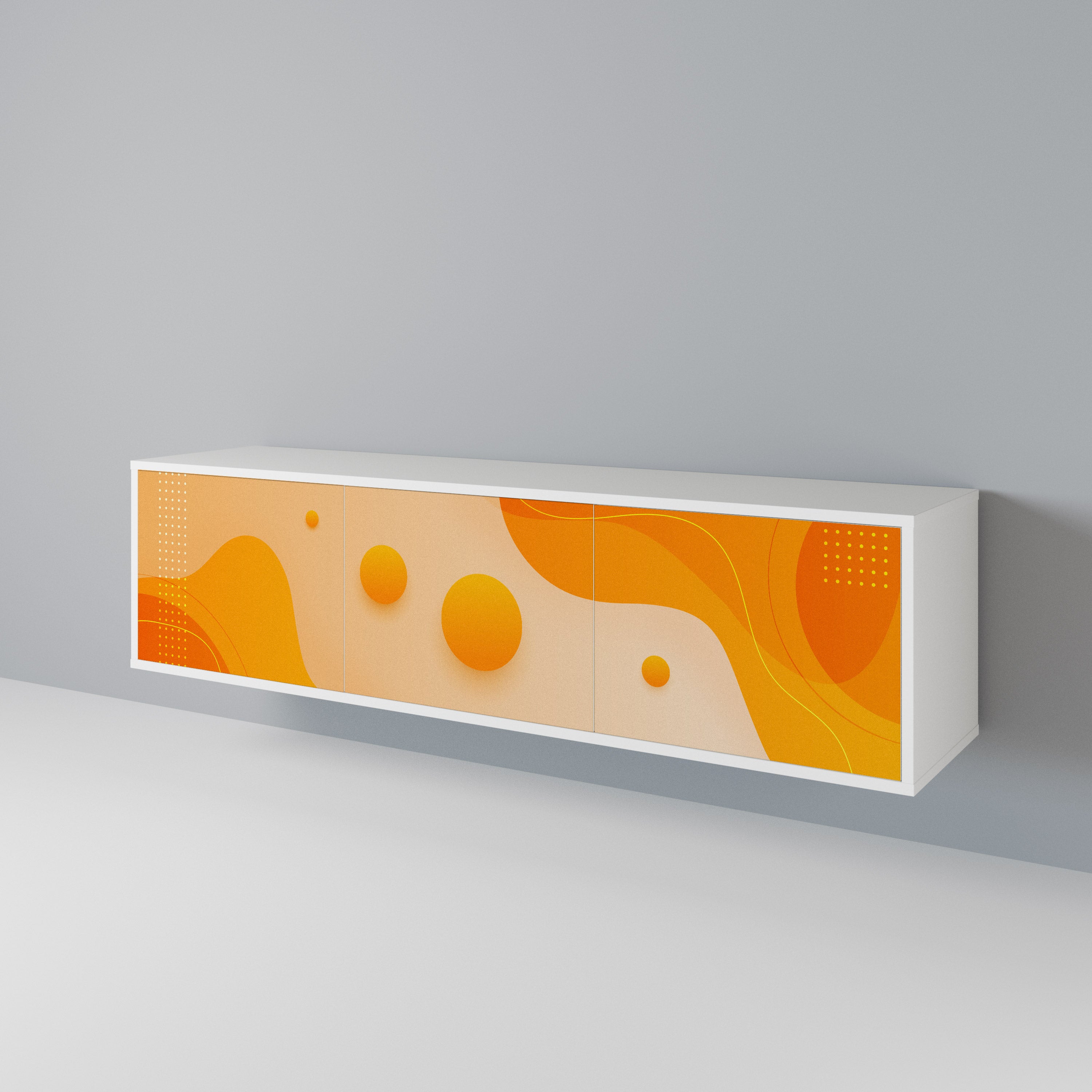 ORANGE ARRANGEMENT Móvel de TV de 3 Portas