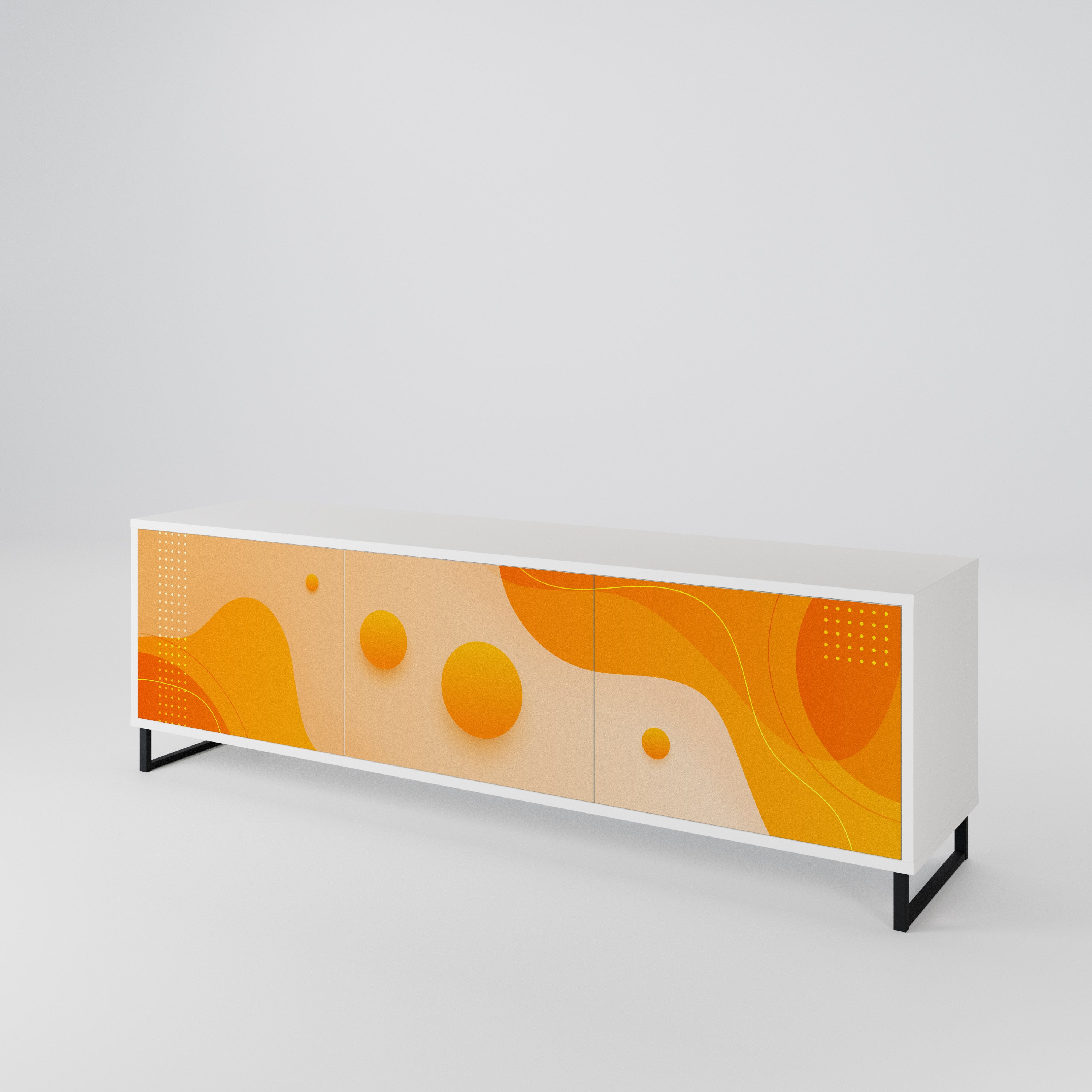 ORANGE ARRANGEMENT Móvel de TV de 3 Portas
