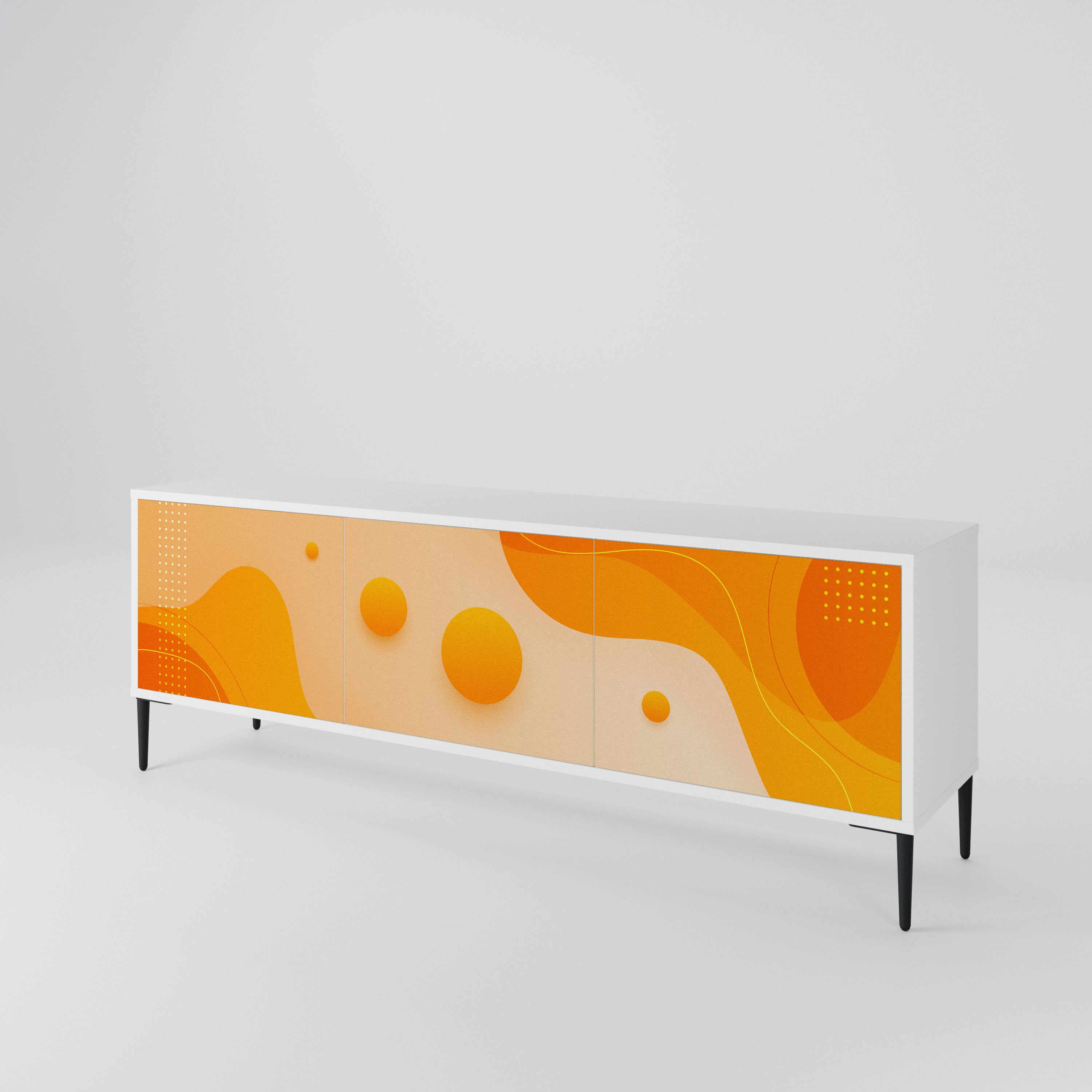 ORANGE ARRANGEMENT Móvel de TV de 3 Portas