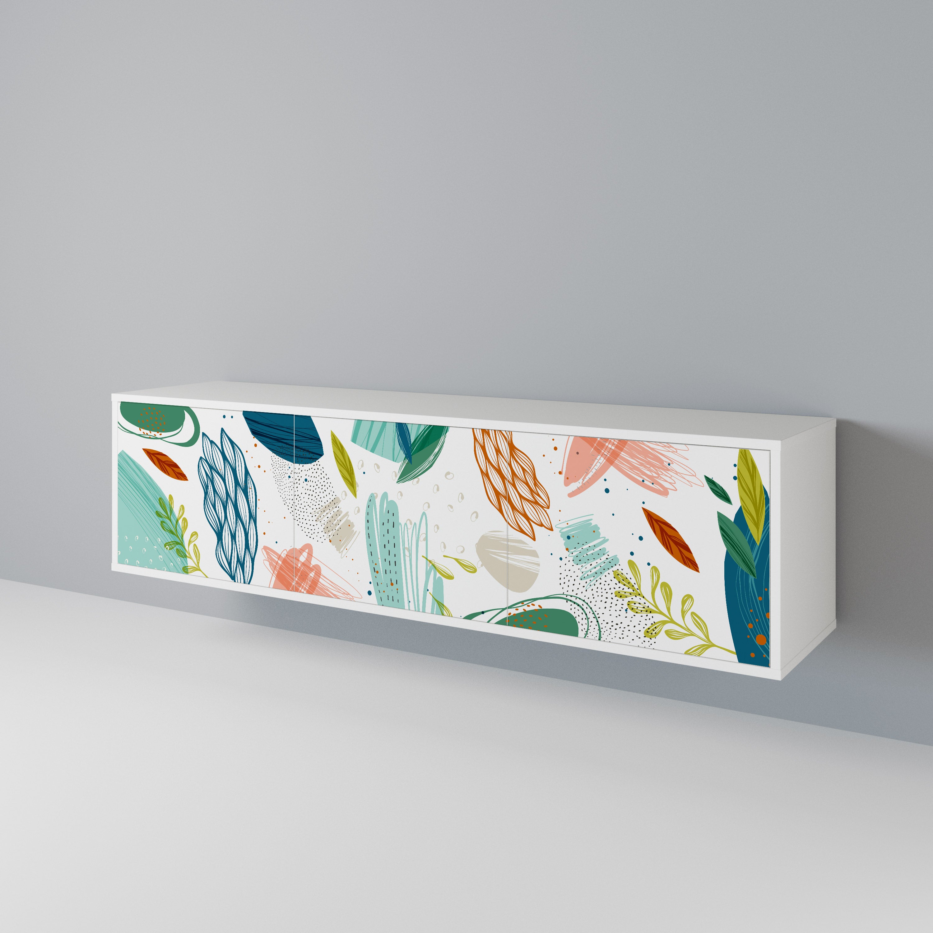 BOTANICAL HURRICANE Móvel de TV de 3 Portas