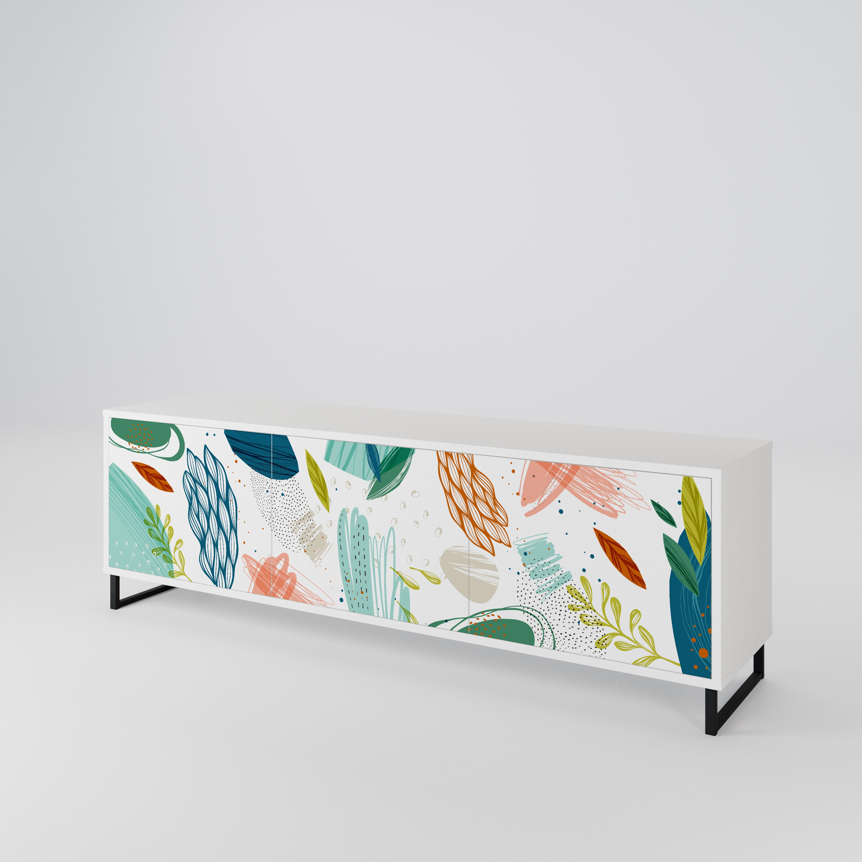BOTANICAL HURRICANE Móvel de TV de 3 Portas