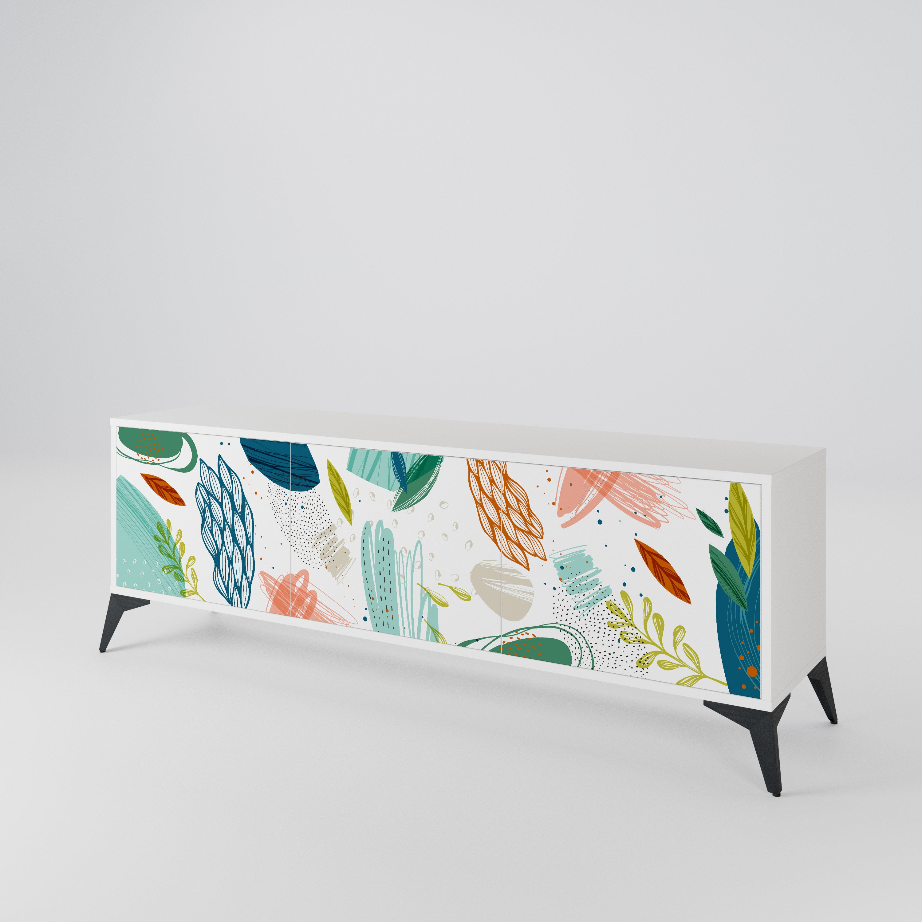 BOTANICAL HURRICANE Móvel de TV de 3 Portas