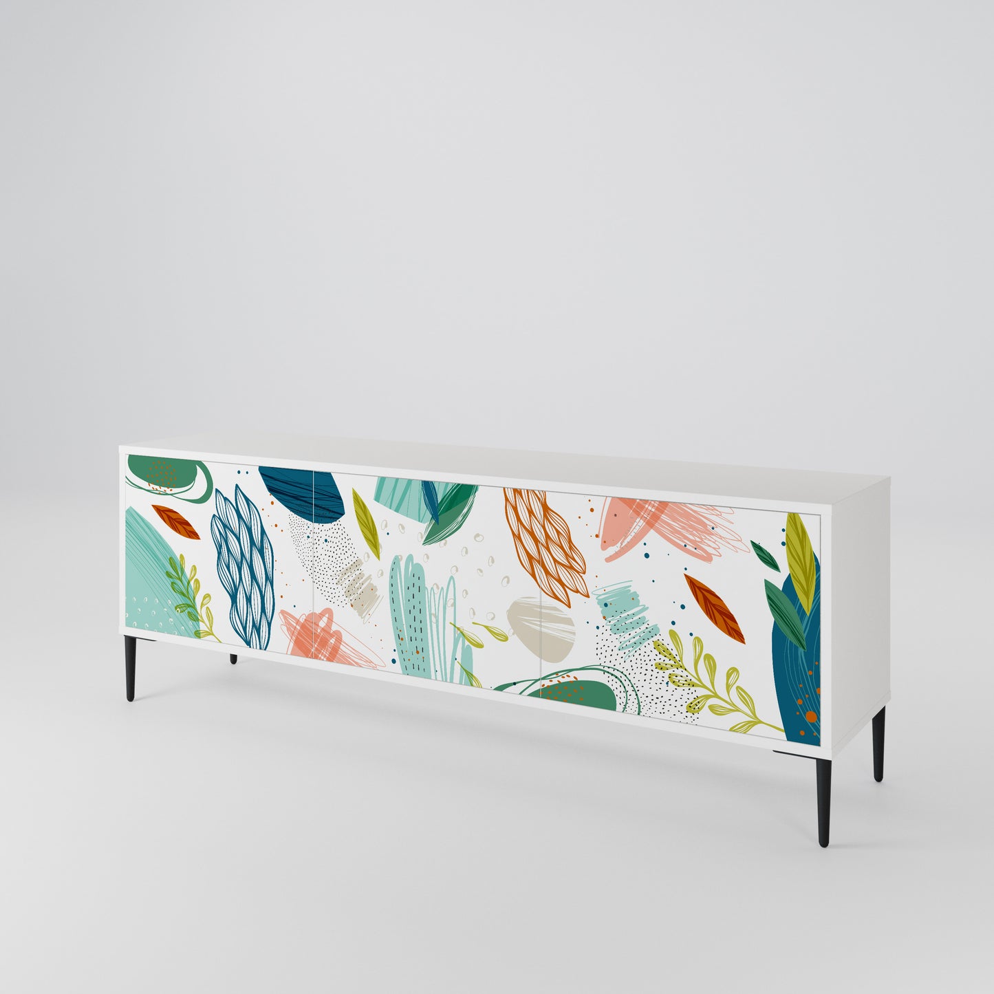 BOTANICAL HURRICANE Móvel de TV de 3 Portas