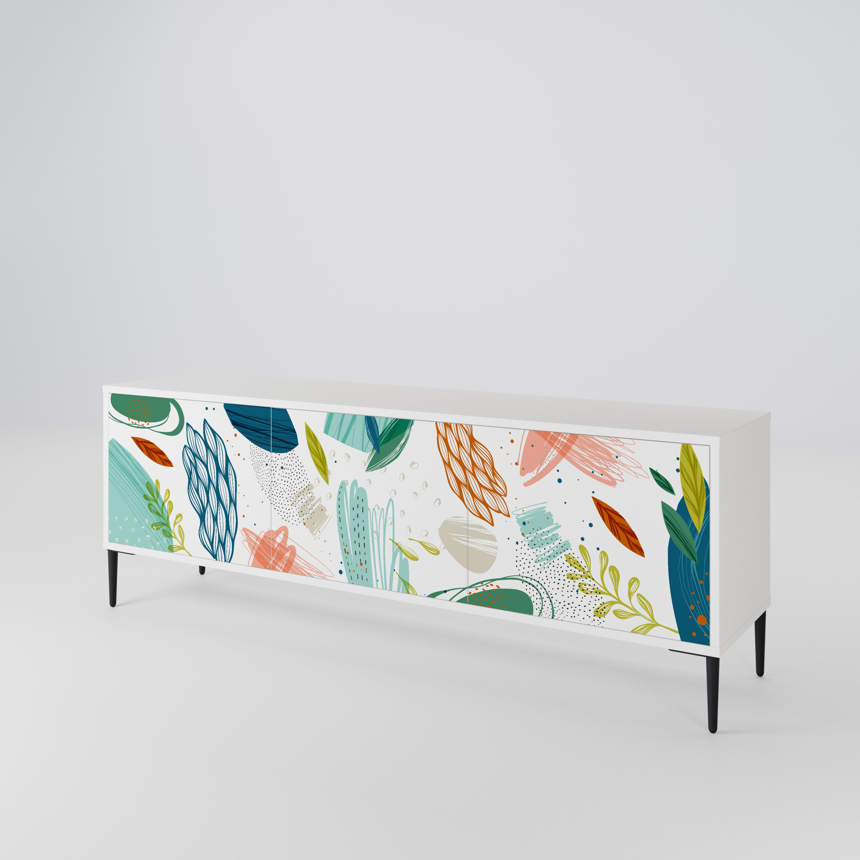BOTANICAL HURRICANE Móvel de TV de 3 Portas