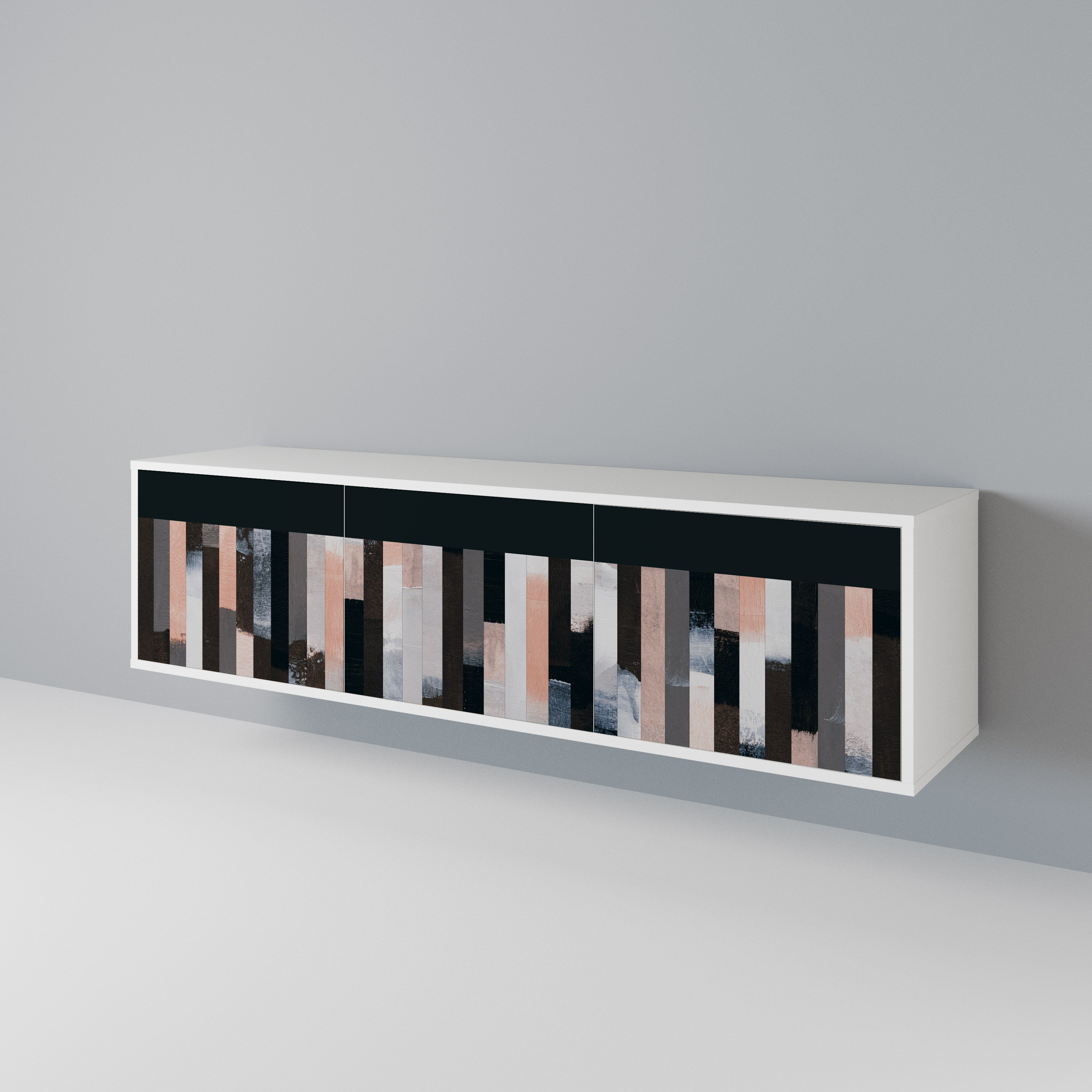 COLLAGE OF RECTANGLES Móvel de TV de 3 Portas