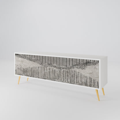GRAIN LINES 3-Door TV Cabinet