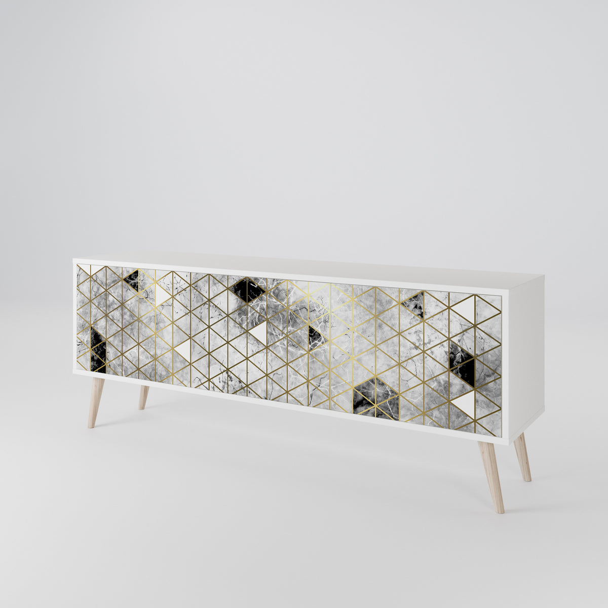 ASHEN ARIA 3-Door TV Cabinet