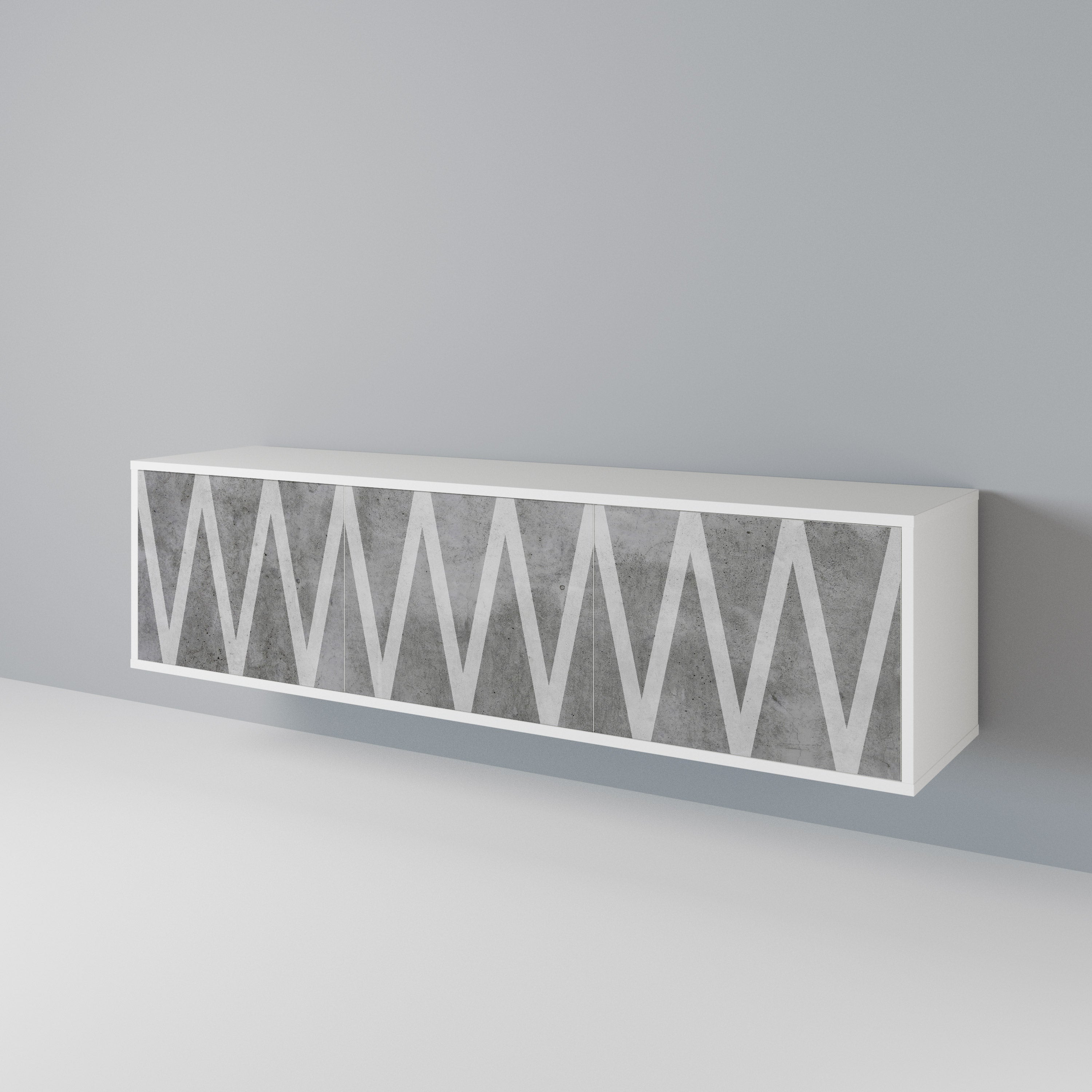 SOLID ZIG ZAG Móvel de TV de 3 Portas