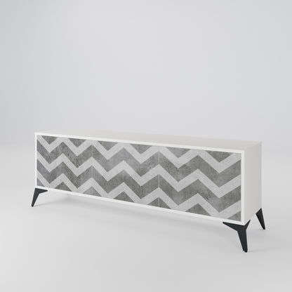 TOUGH ZIG ZAG Móvel de TV de 3 Portas