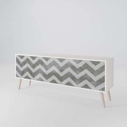 TOUGH ZIG ZAG Móvel de TV de 3 Portas